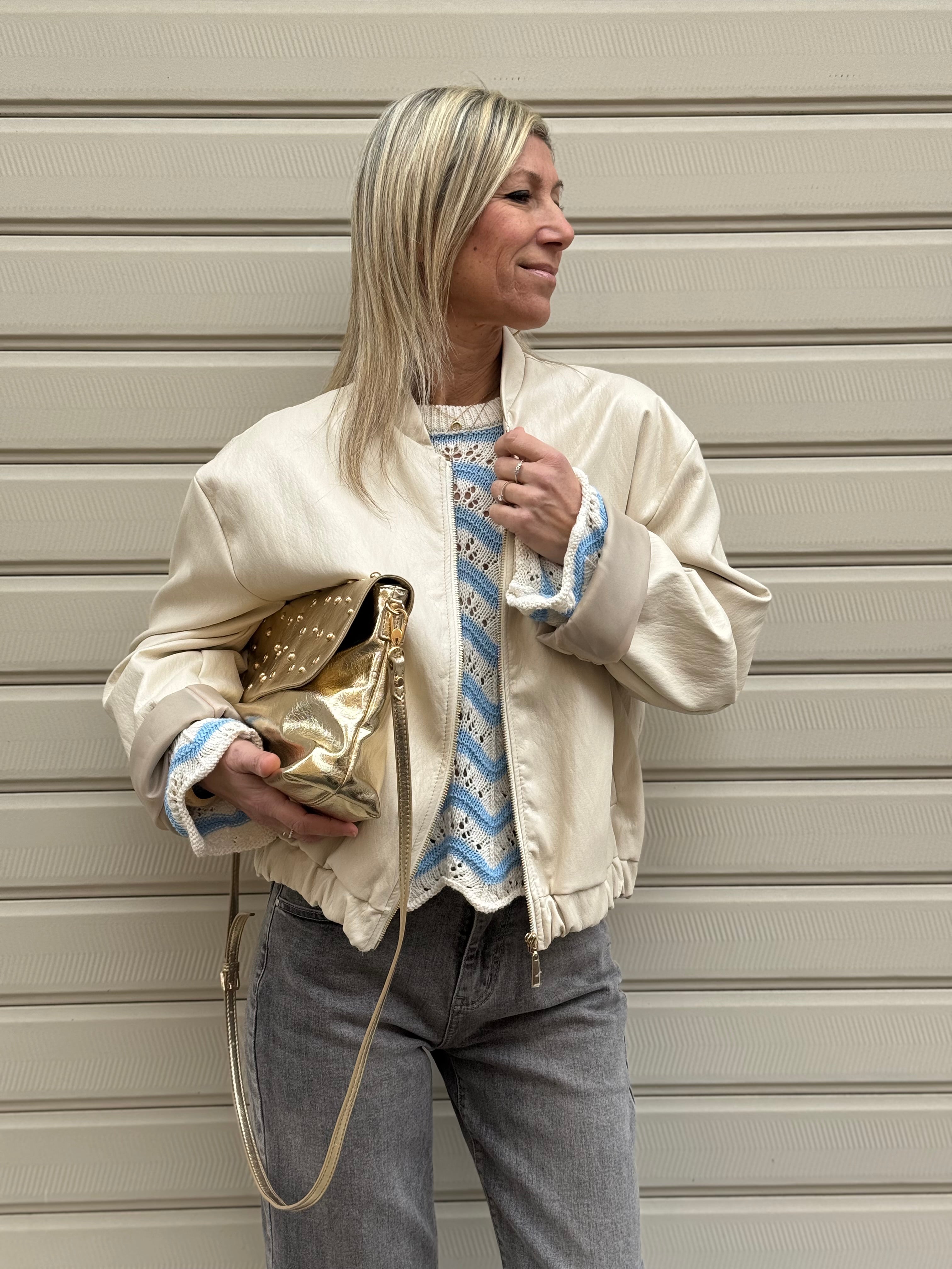 Bomber ecopelle over Adora