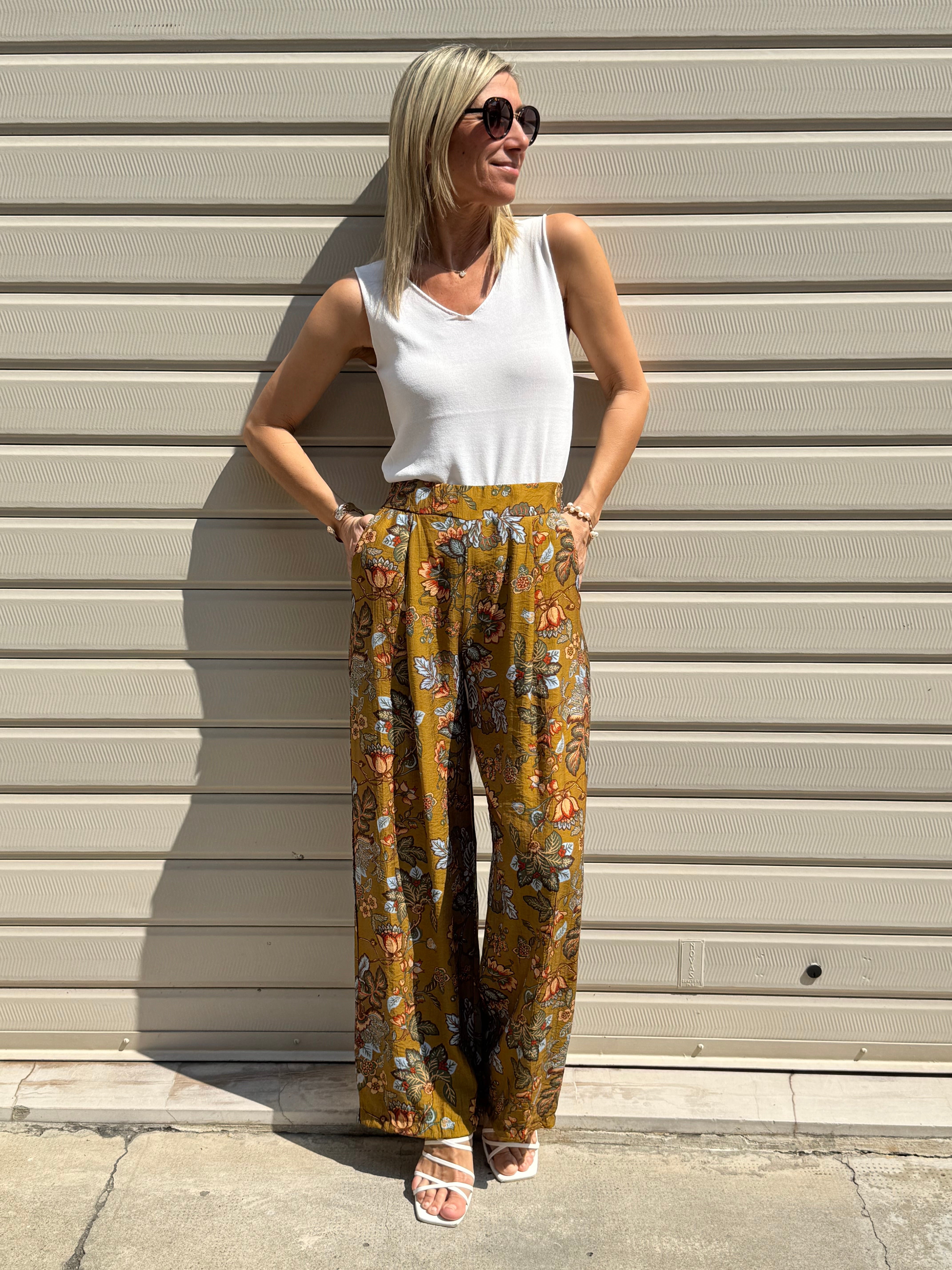 Pantalone fantasia viscosa adora