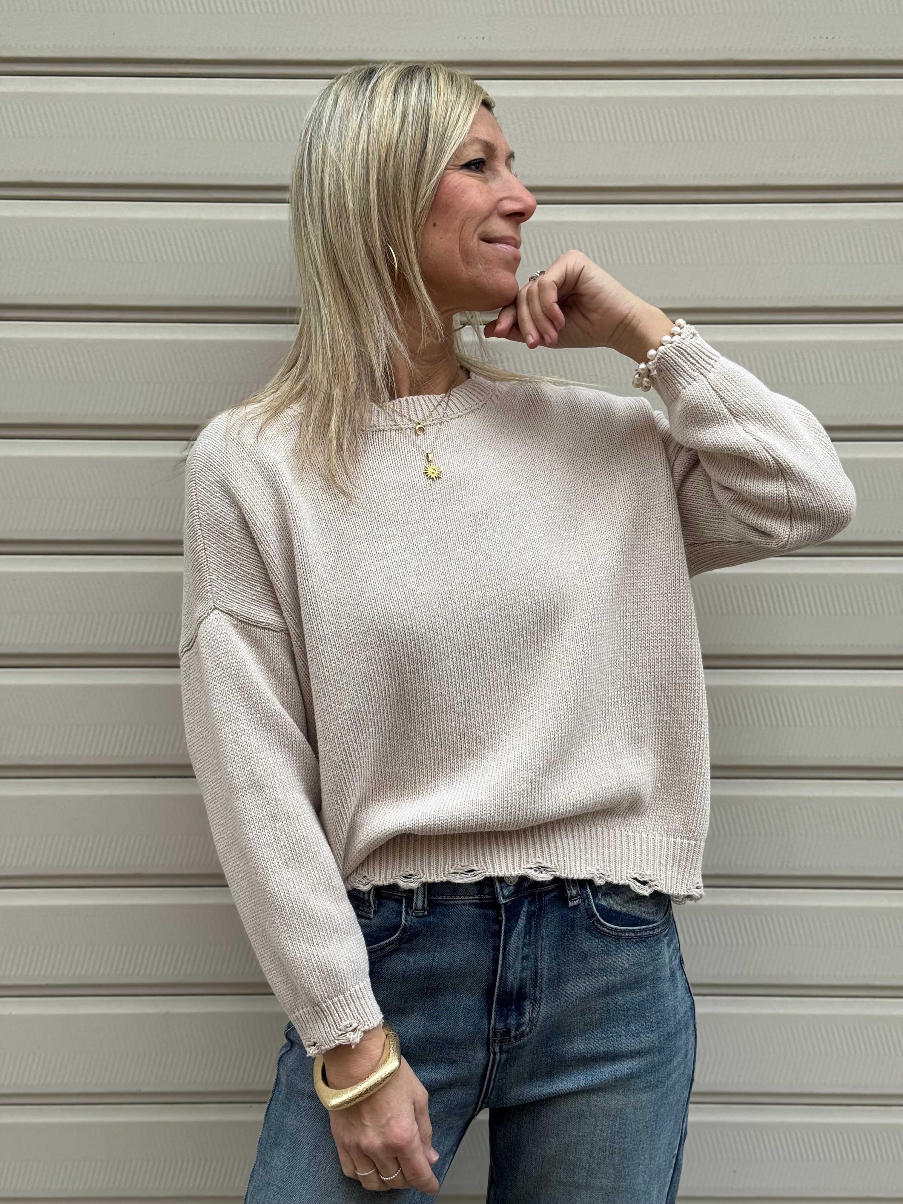 Maglia girocollo cotone Adora