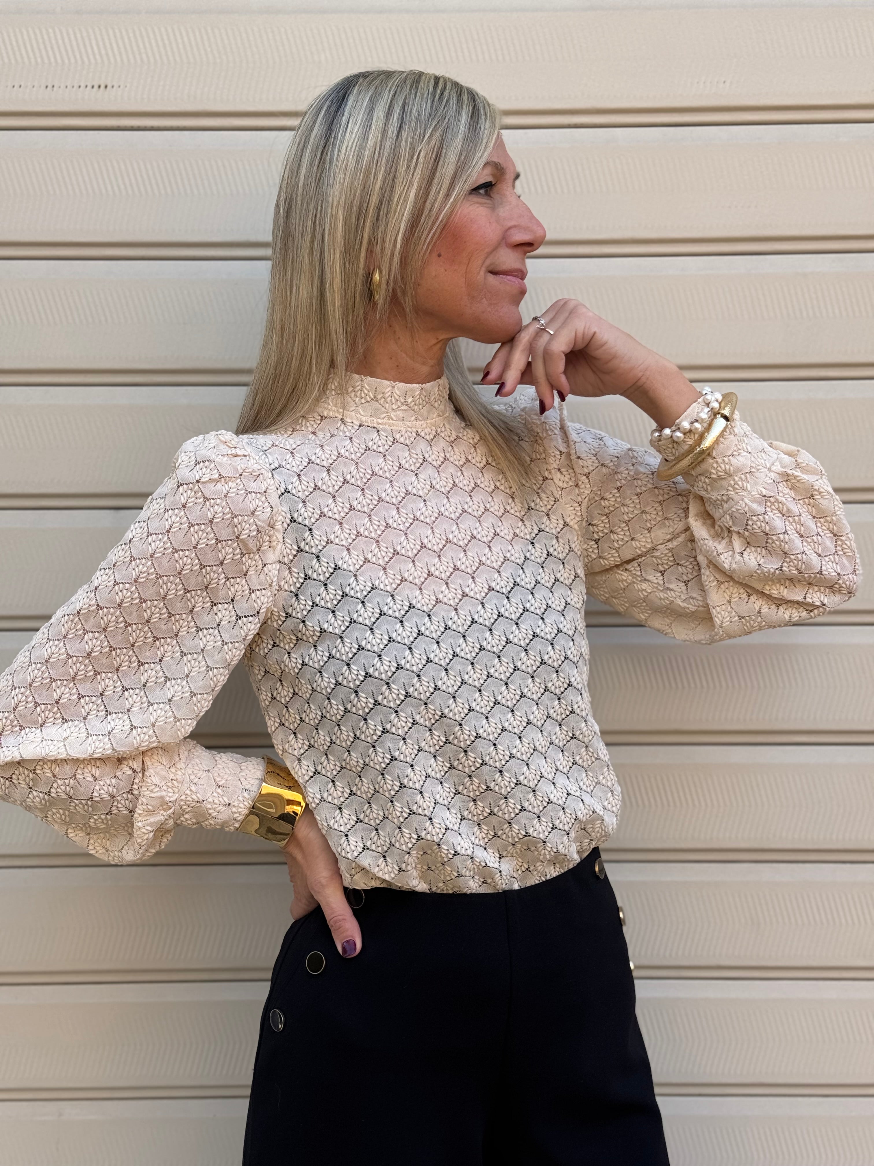 Blusa foglioline jdy