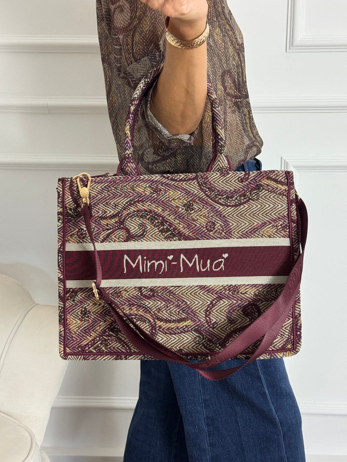 Borsa grande fantasia paisley mimì
