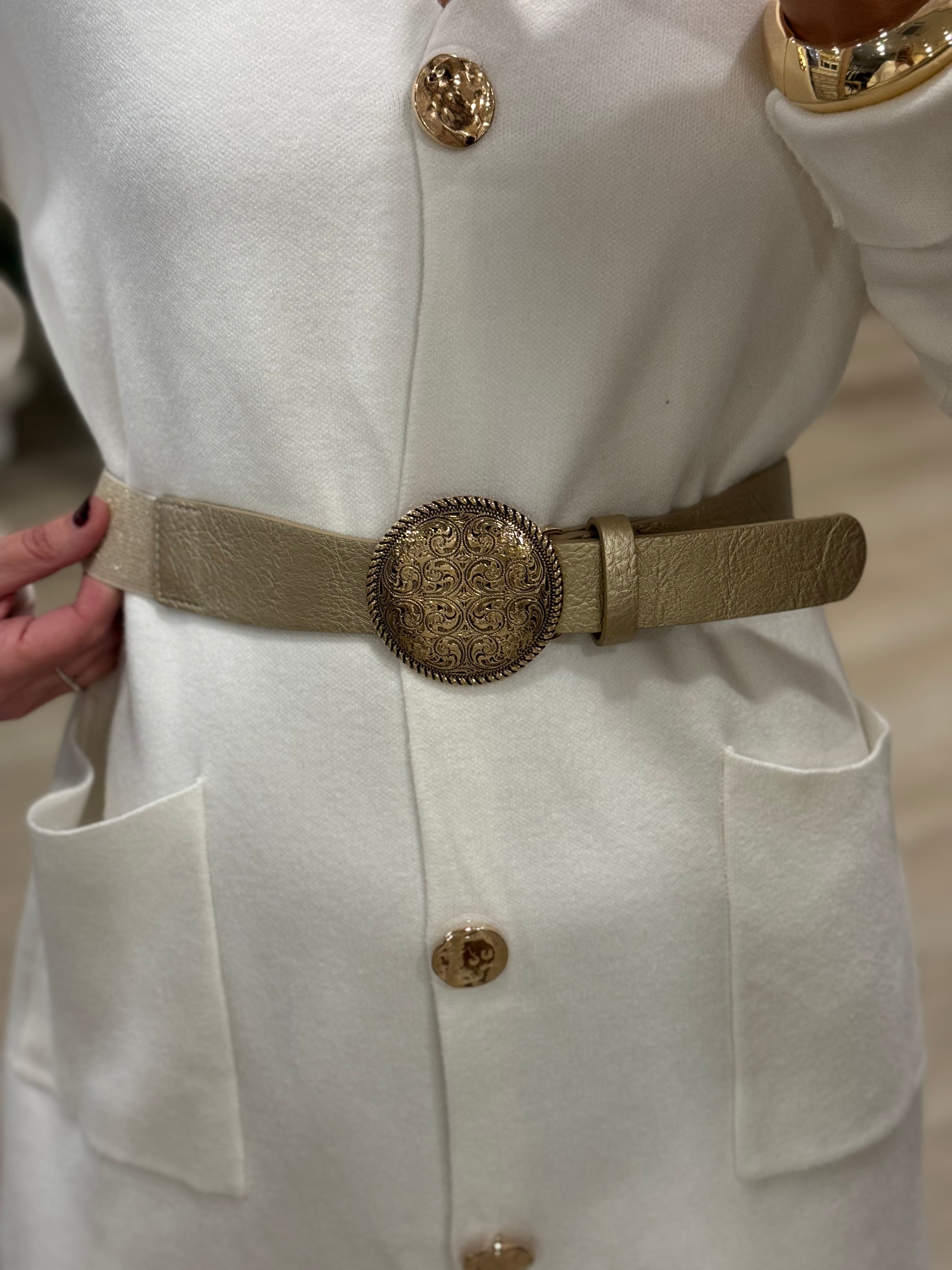 Cintura fibbia rotonda