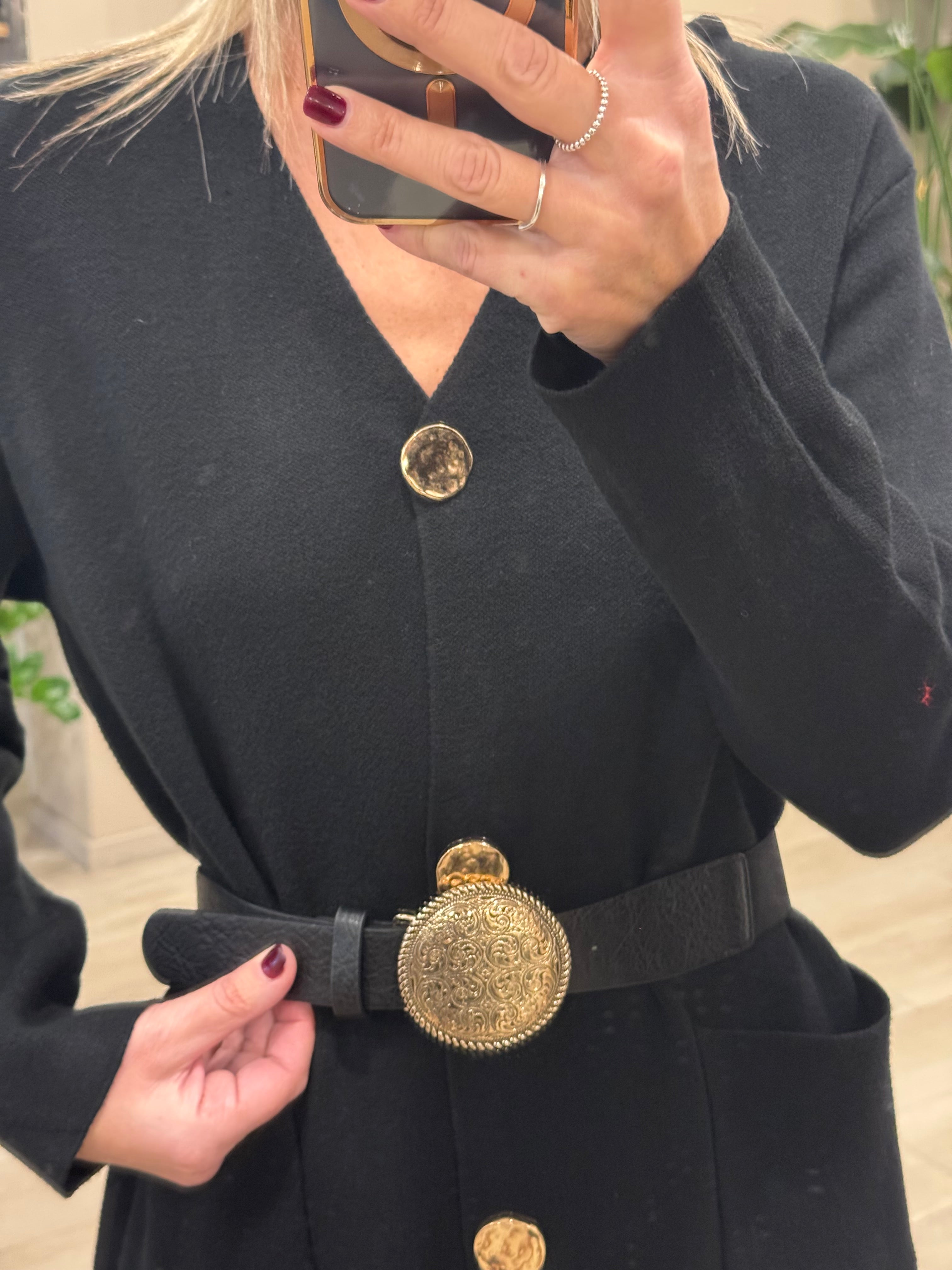 Cintura fibbia rotonda