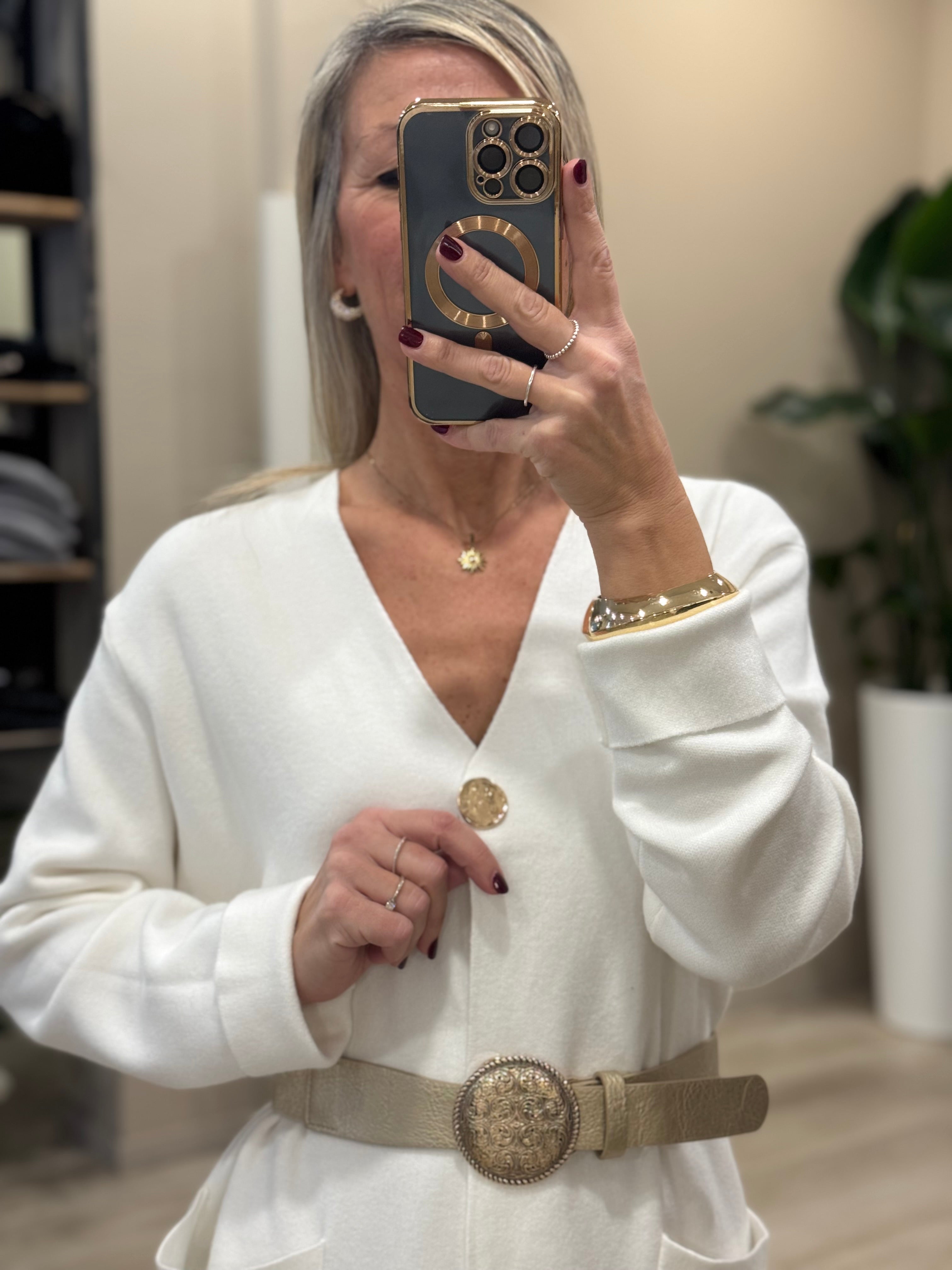 Abito cardigan in maglia