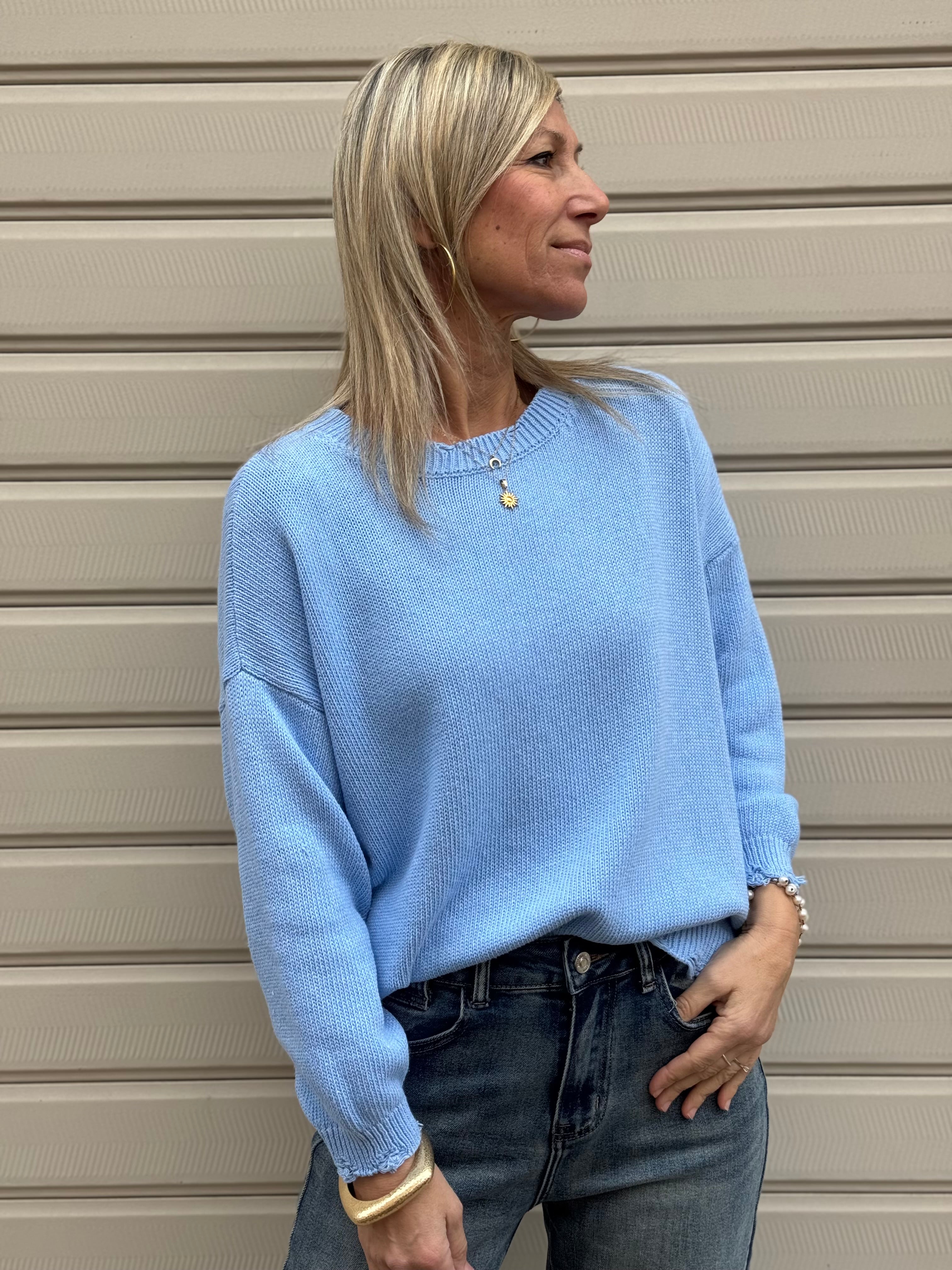 Maglia girocollo cotone Adora