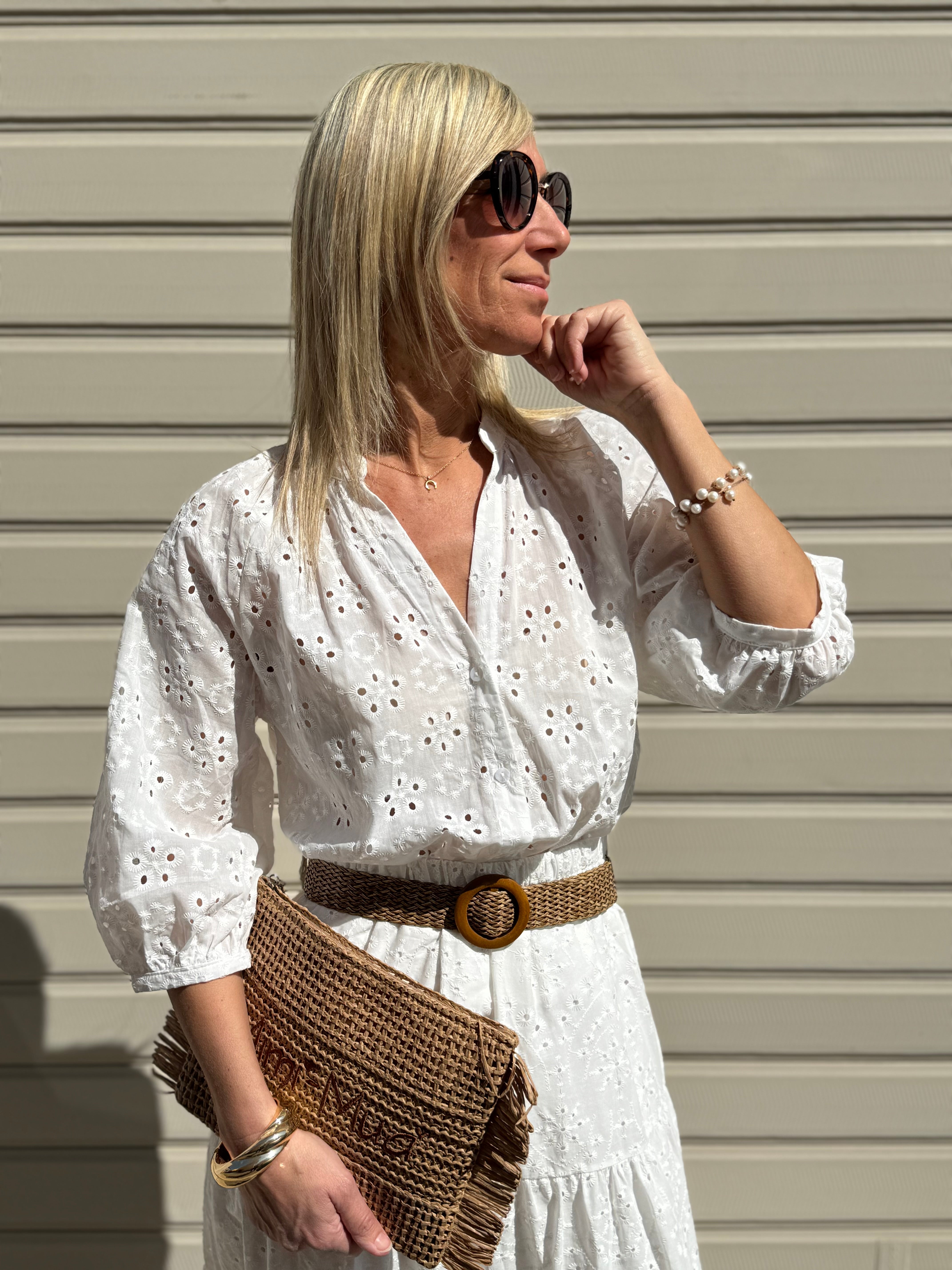 Camicia sangallo adora