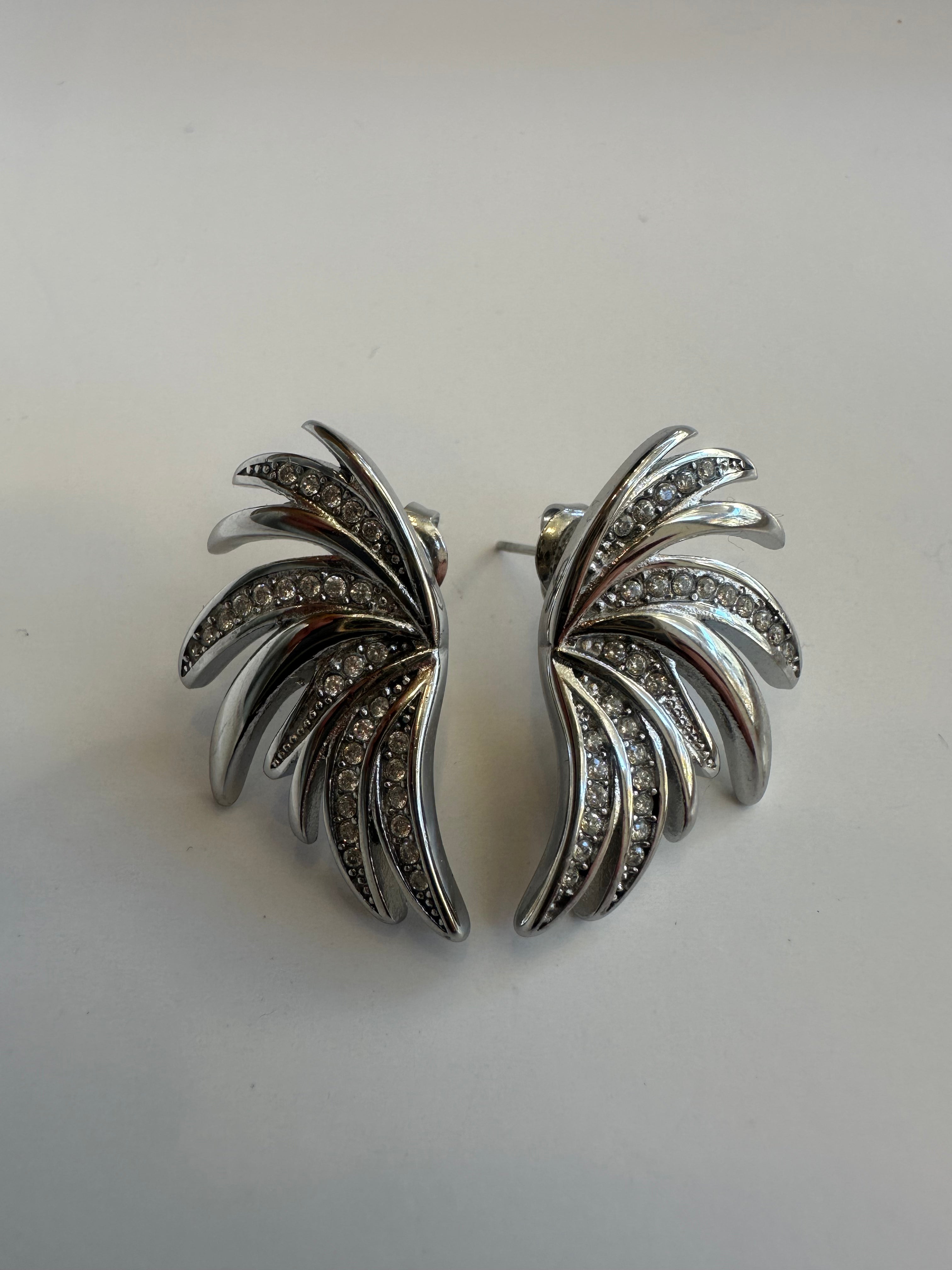 Orecchini ali argento