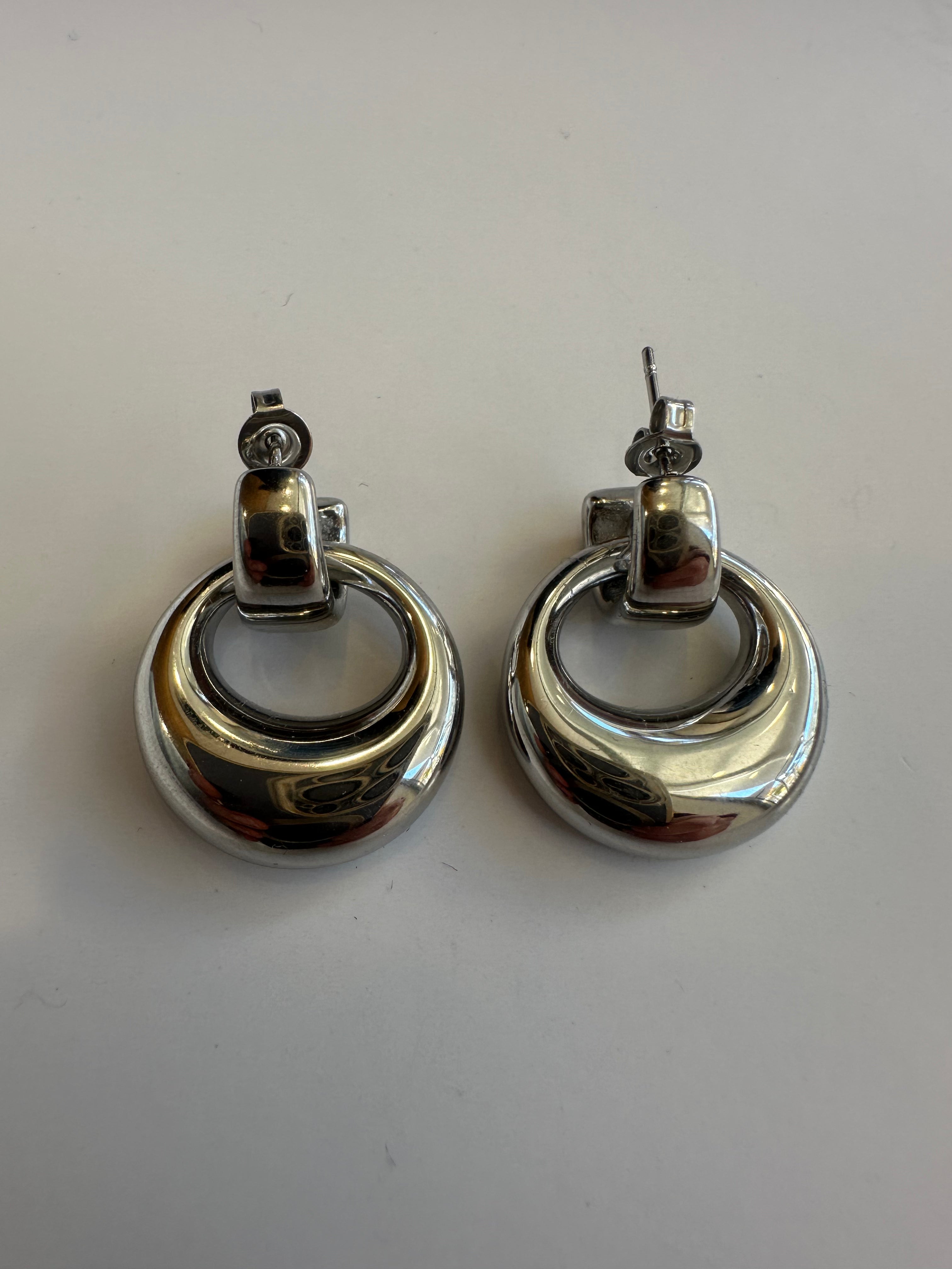 Orecchini bolla argento