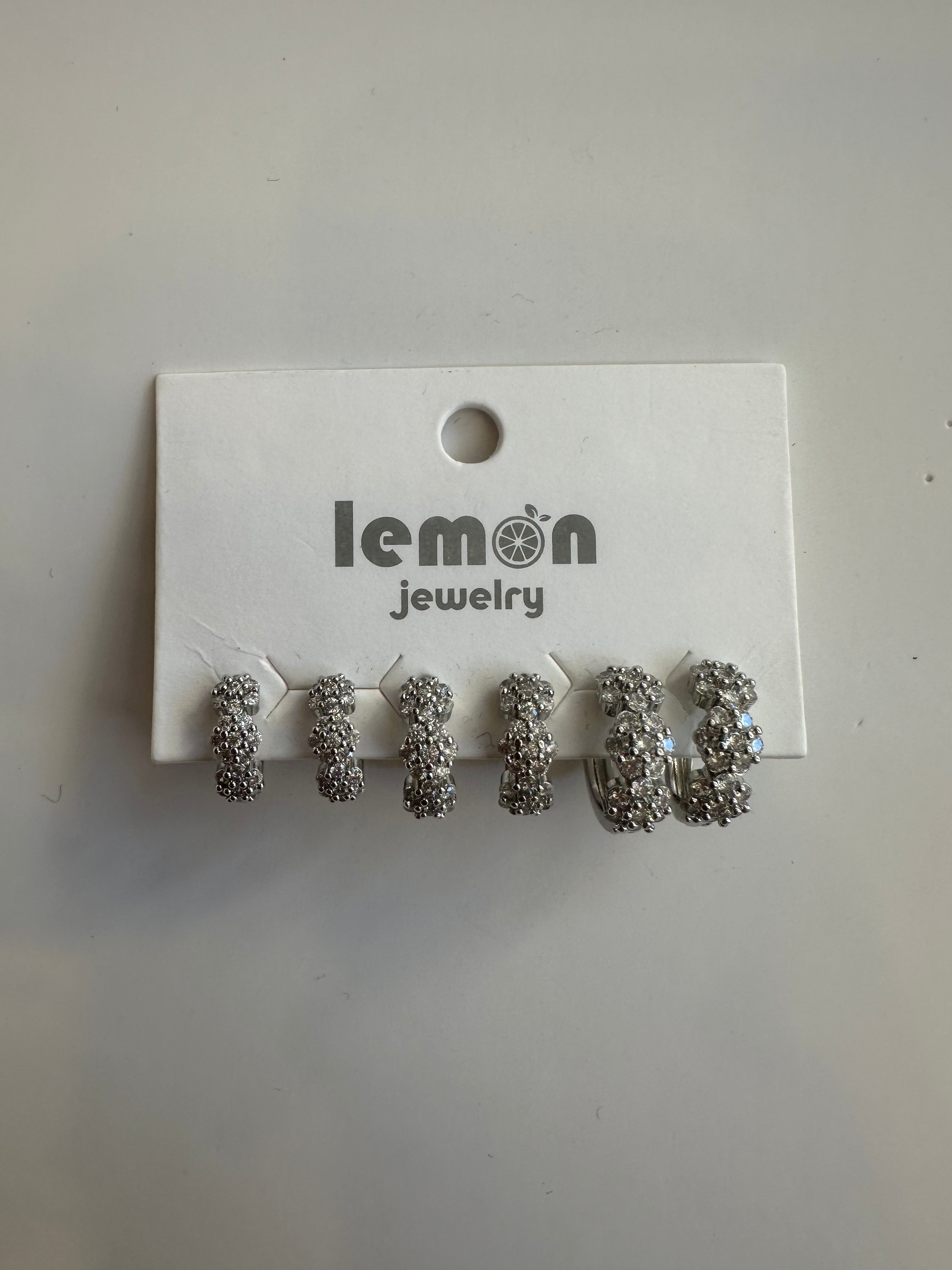 Set orecchini strass