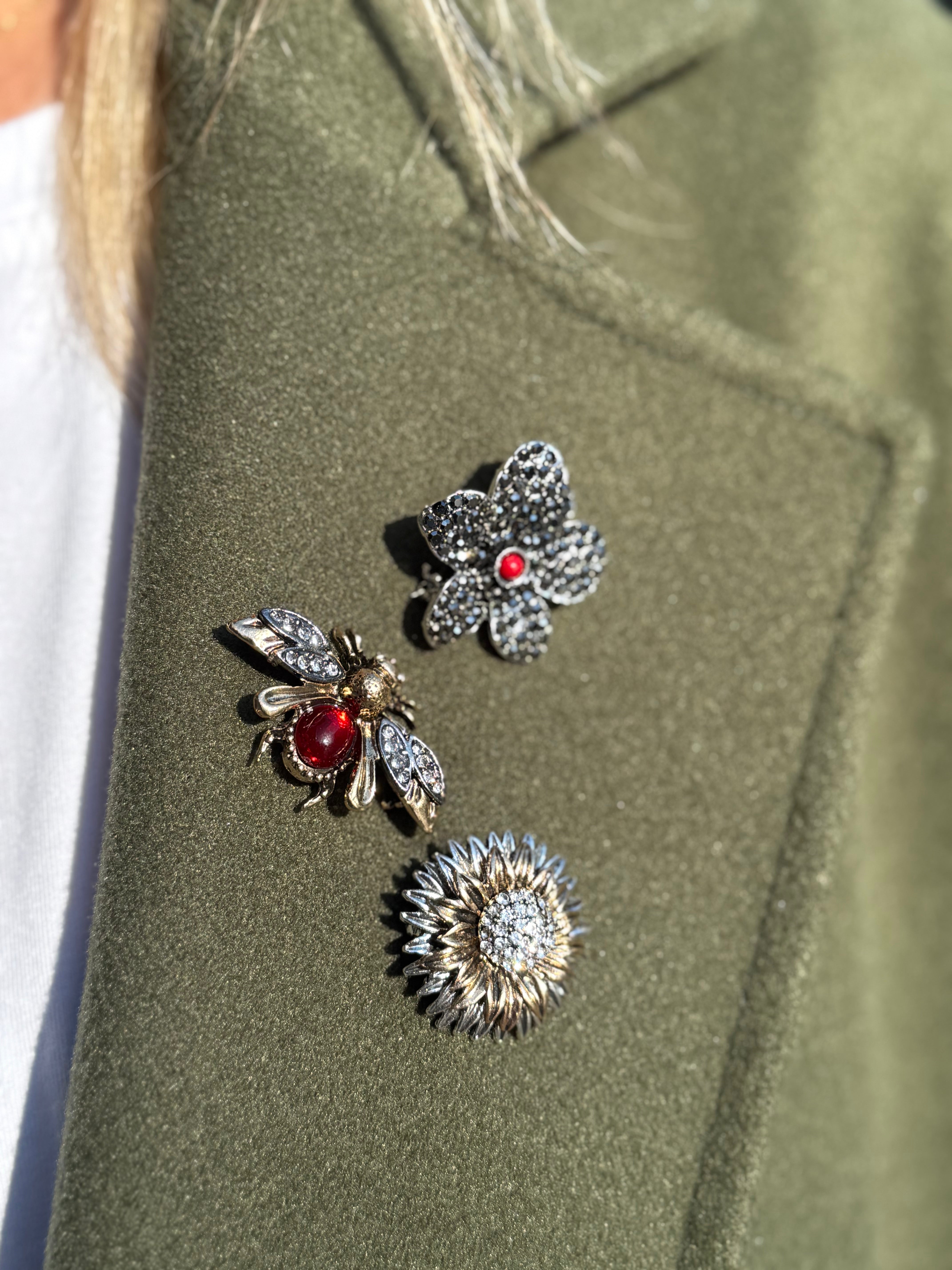 Set spille fiore scuro