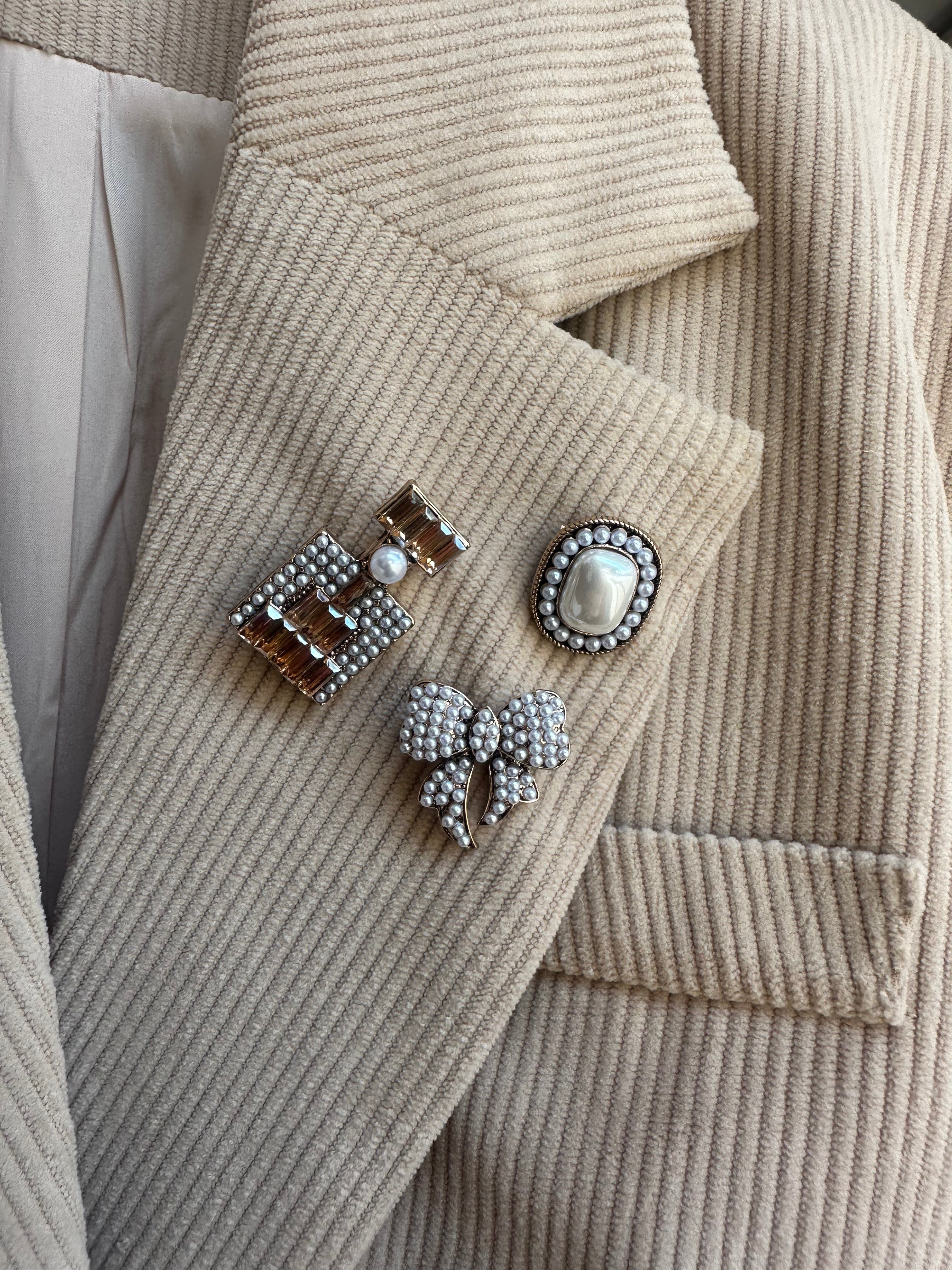 Set spille fiocco perle