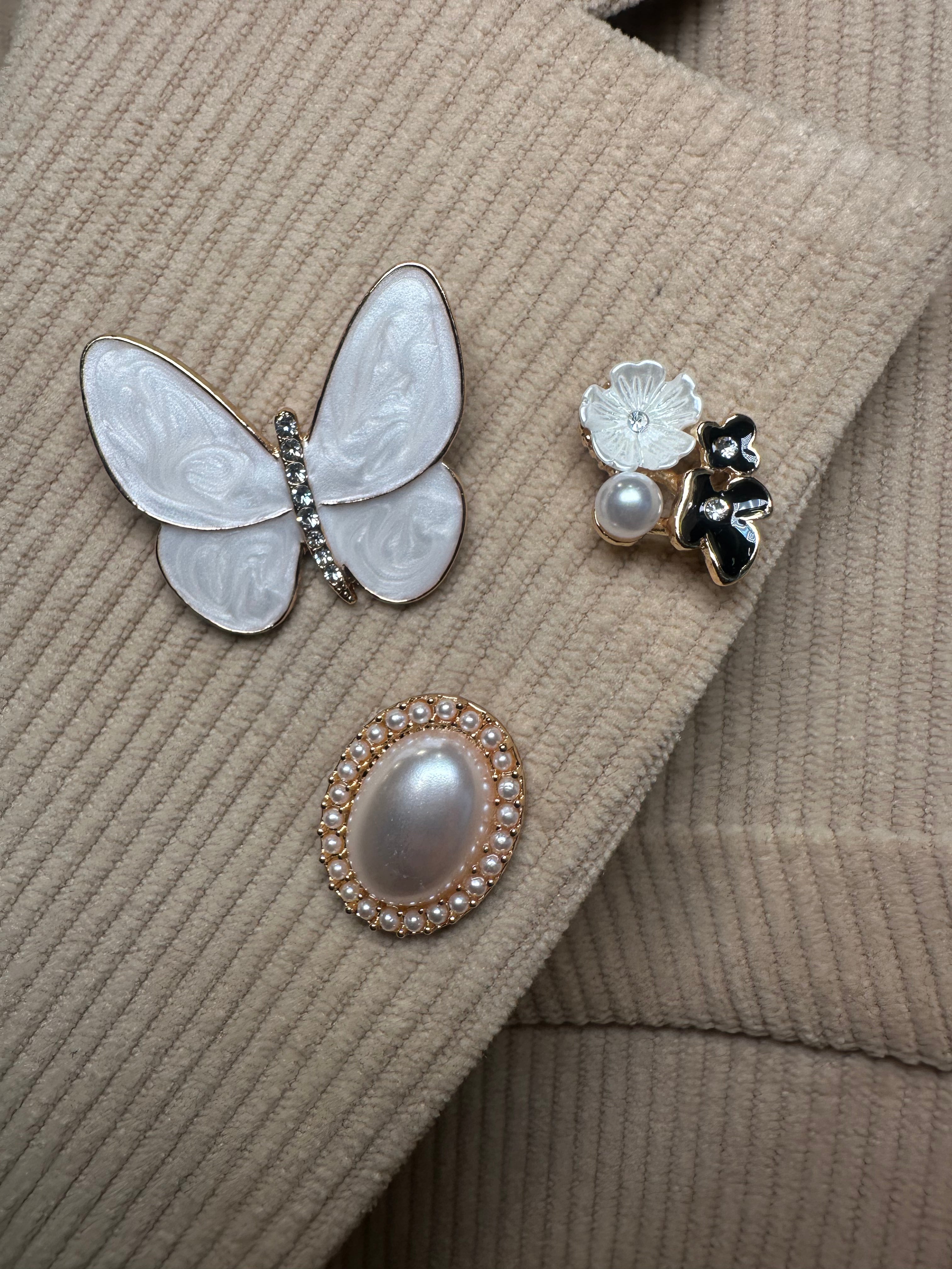 Set spille farfalla bianca