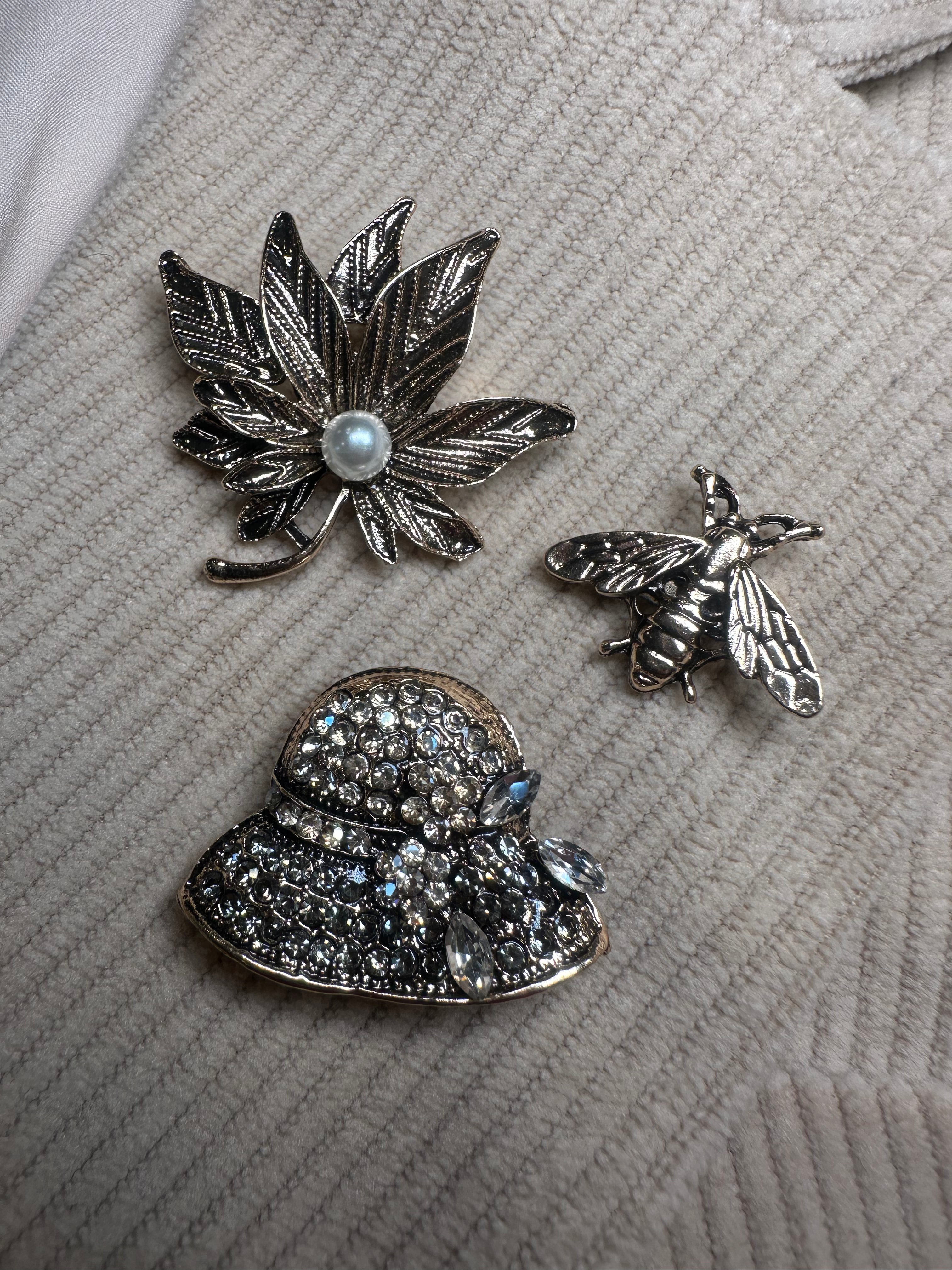 Set spille foglia perla