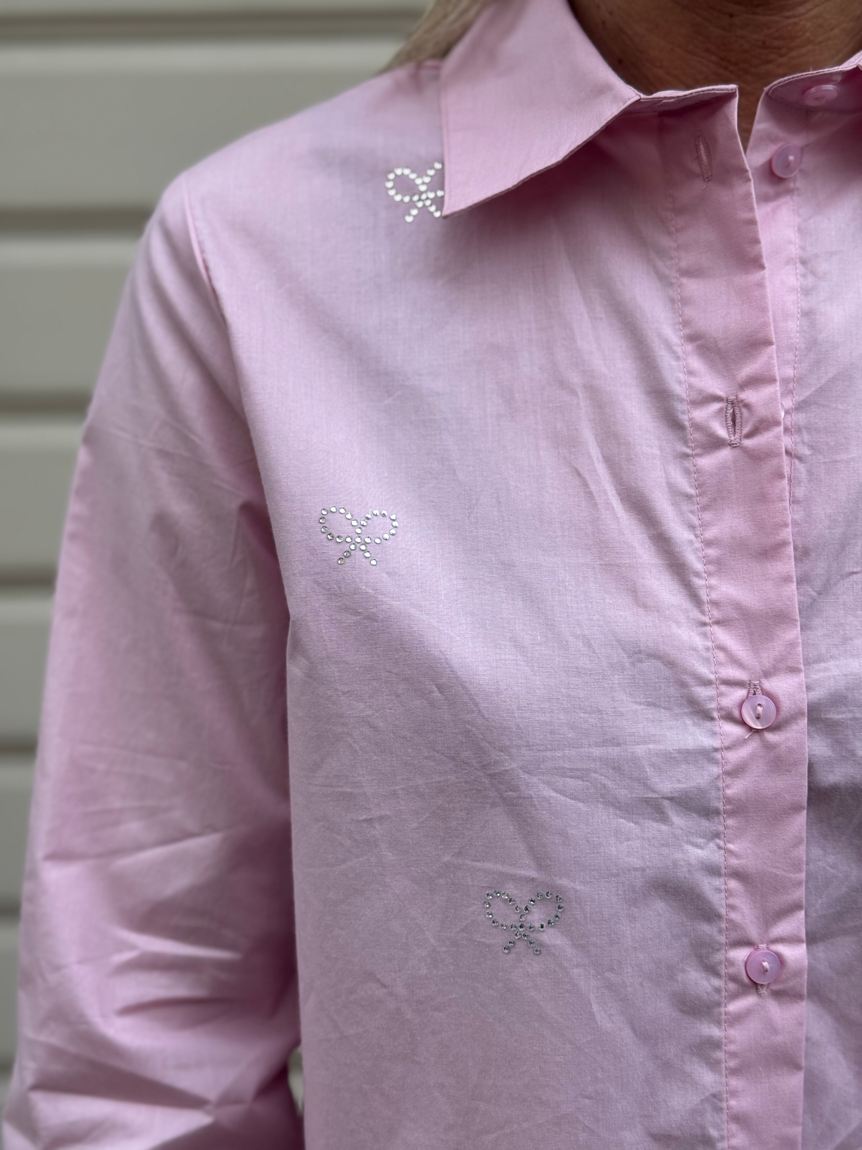 Camicia crop fiocchi strass jdy