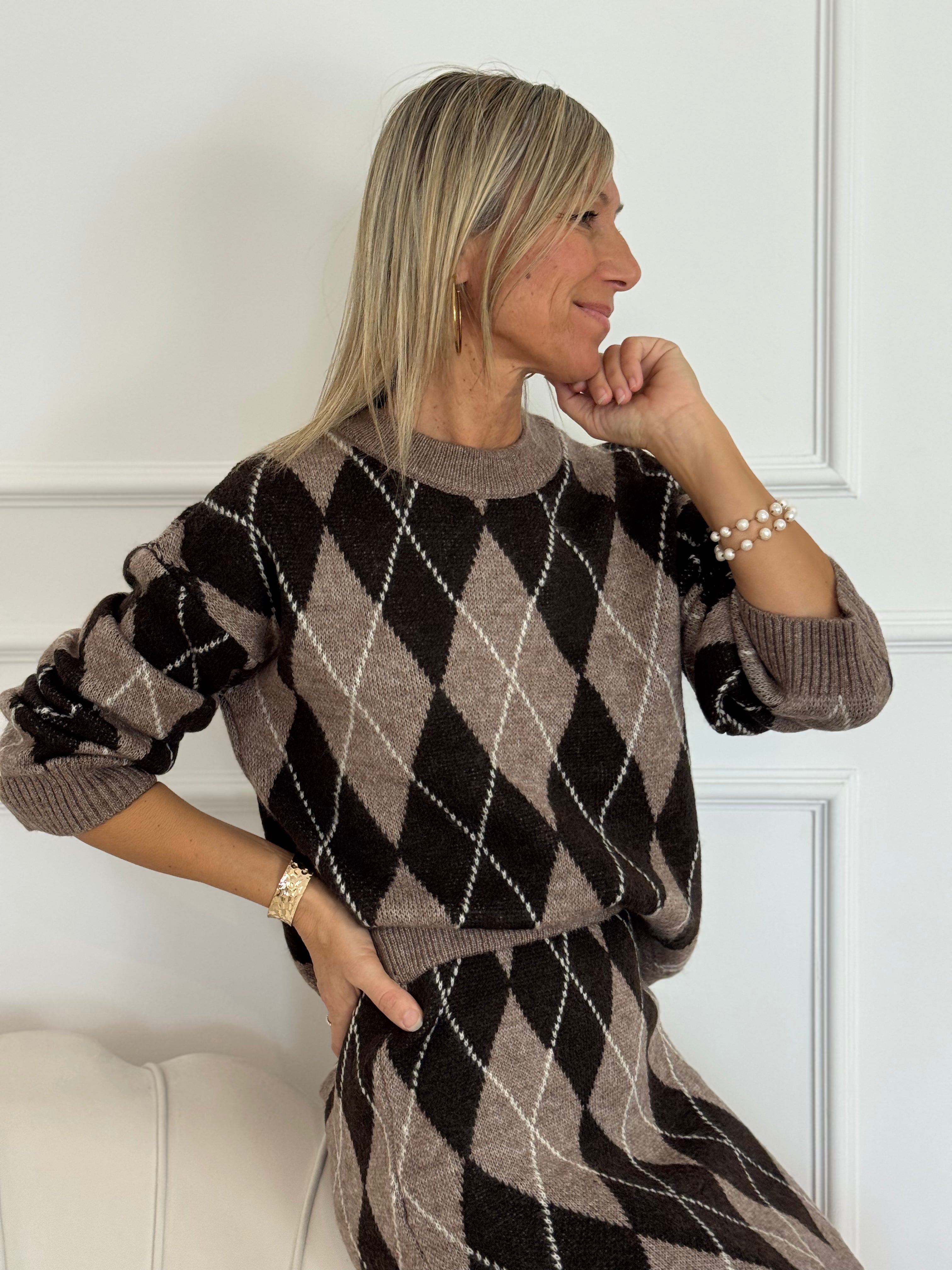 Maglione a rombi jdy