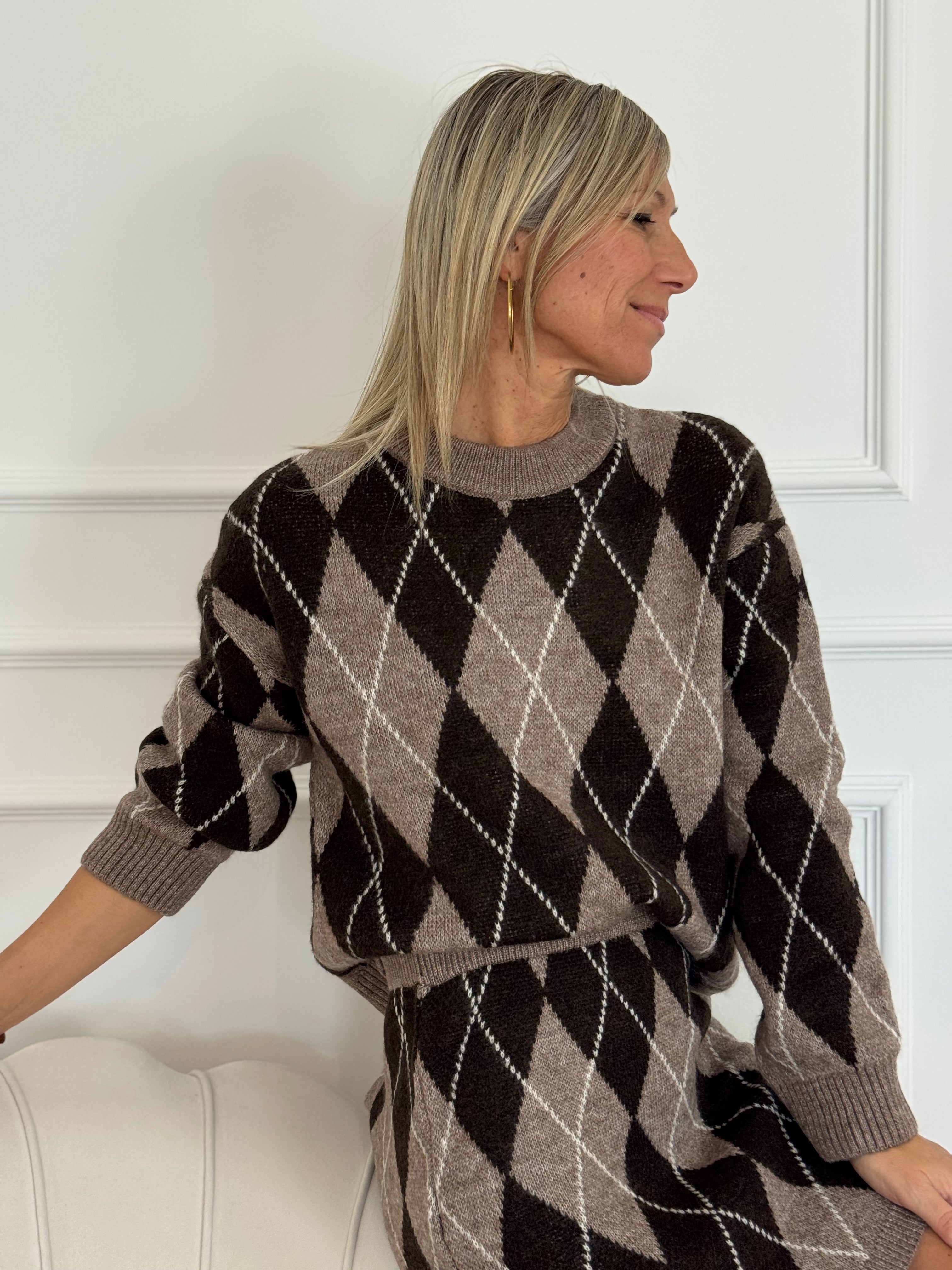Maglione a rombi jdy