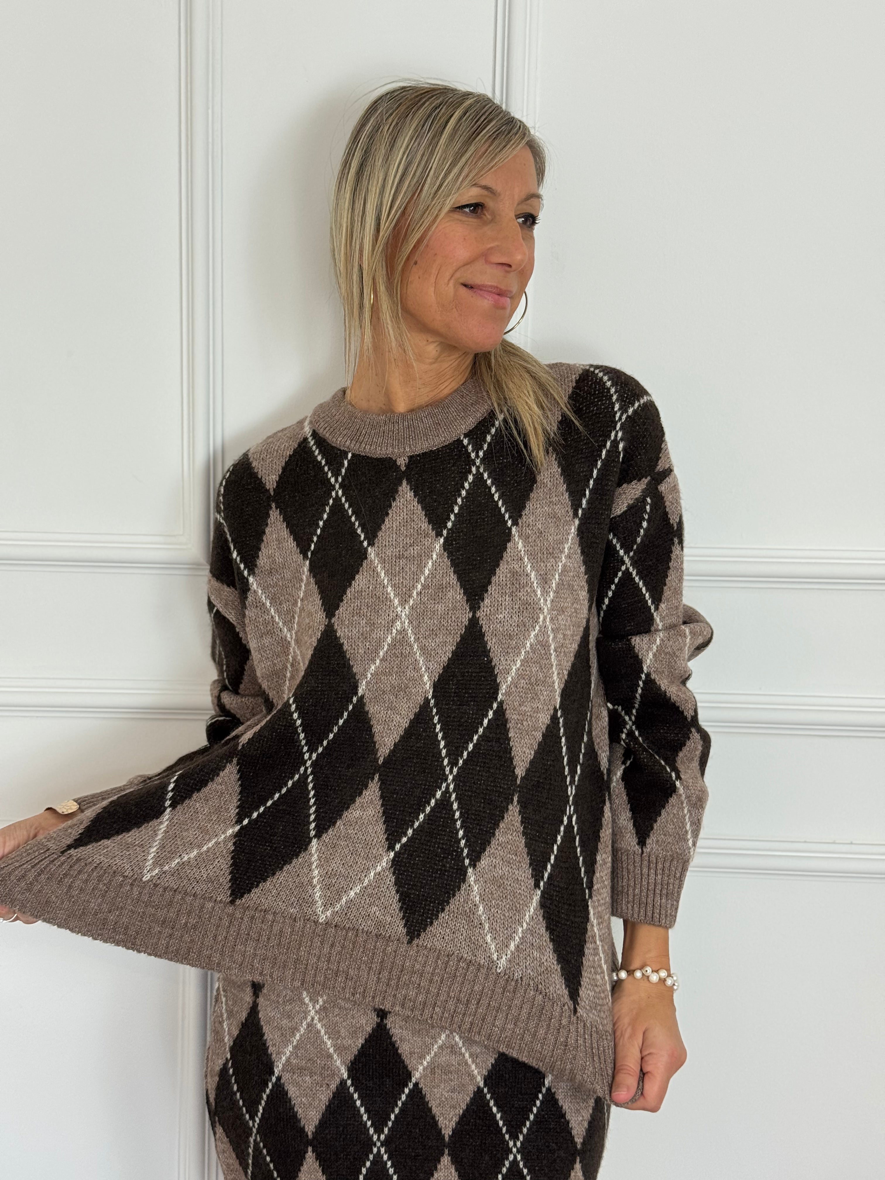 Maglione a rombi jdy