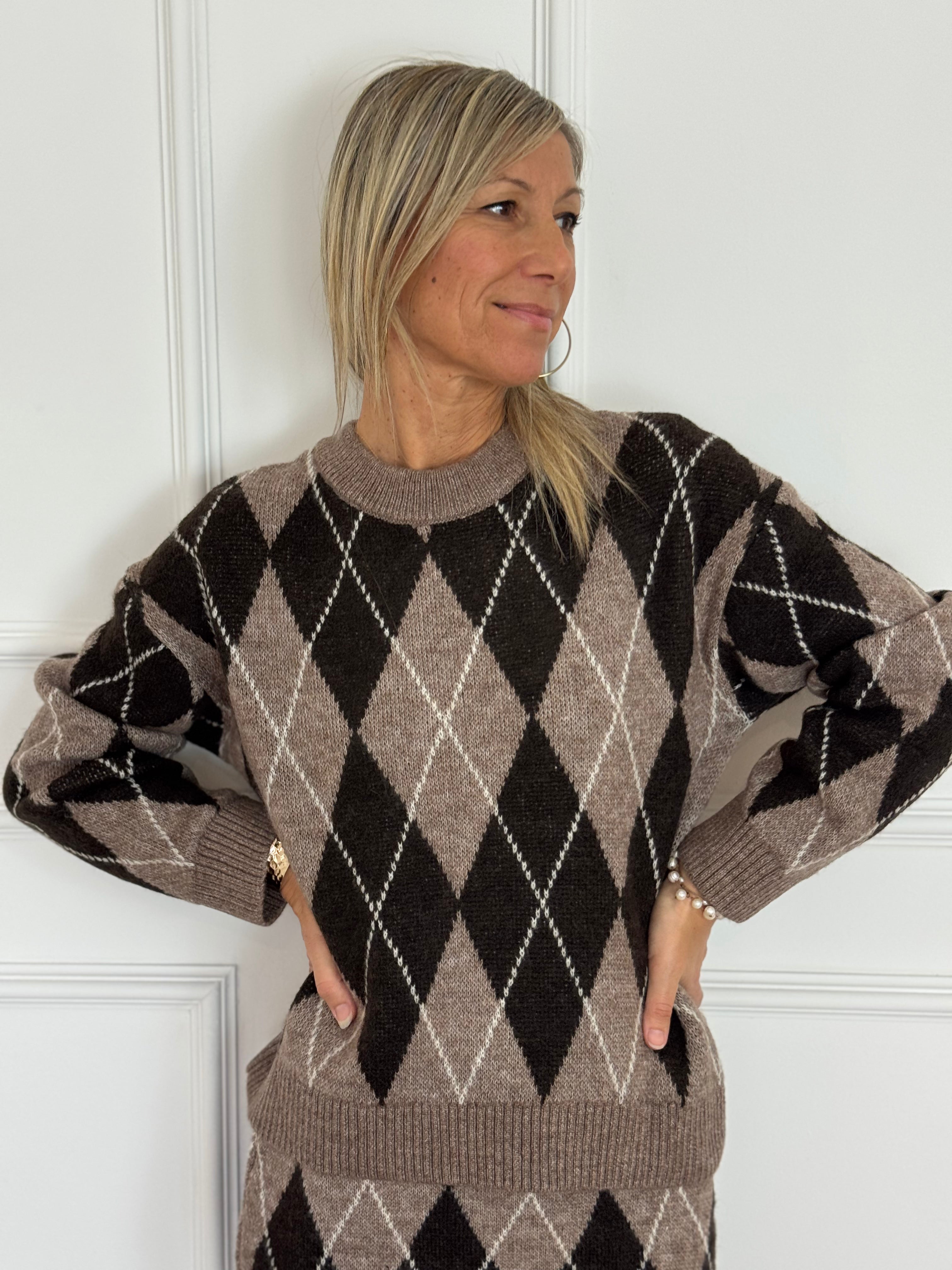 Maglione a rombi jdy