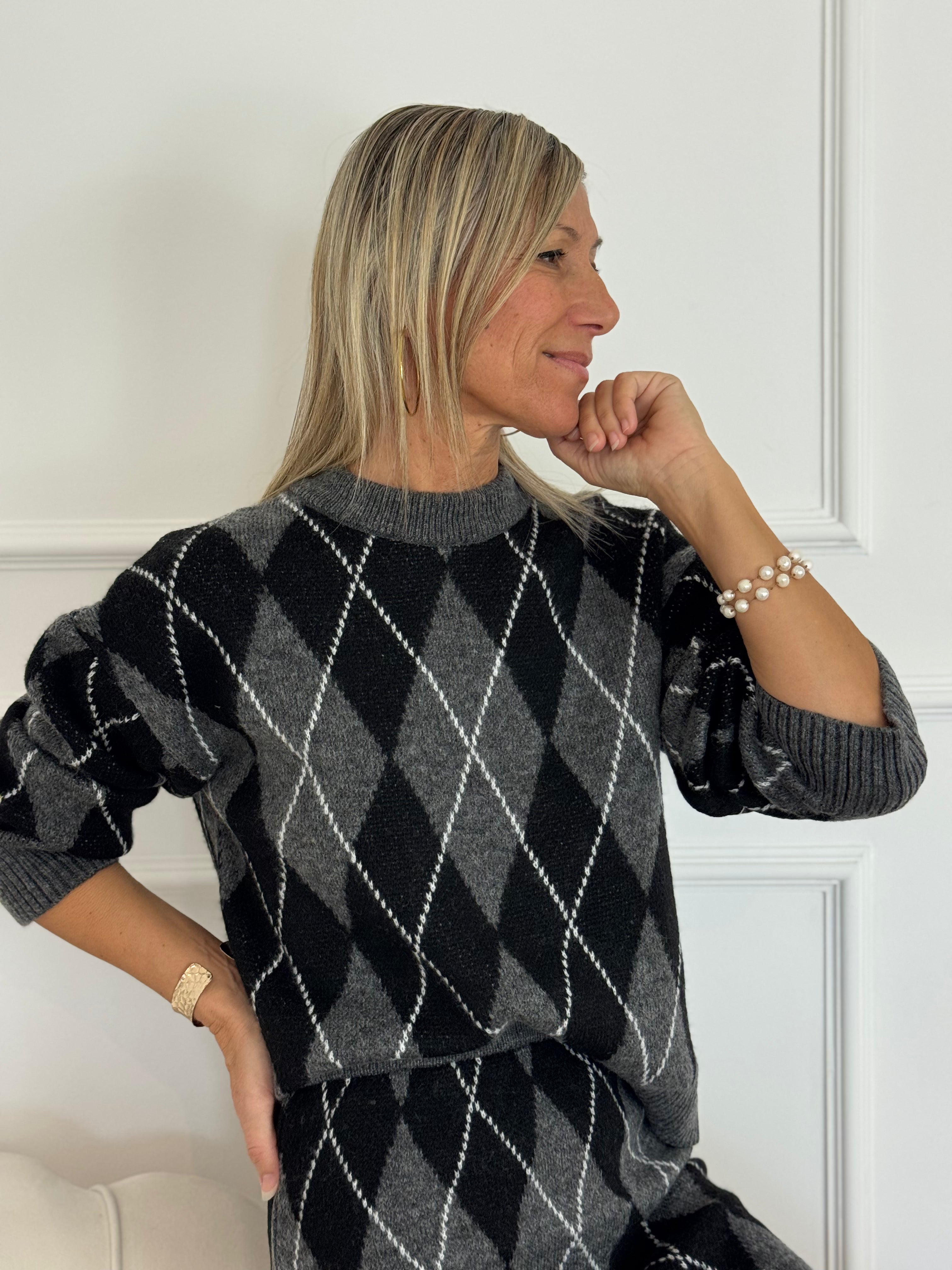 Maglione a rombi jdy