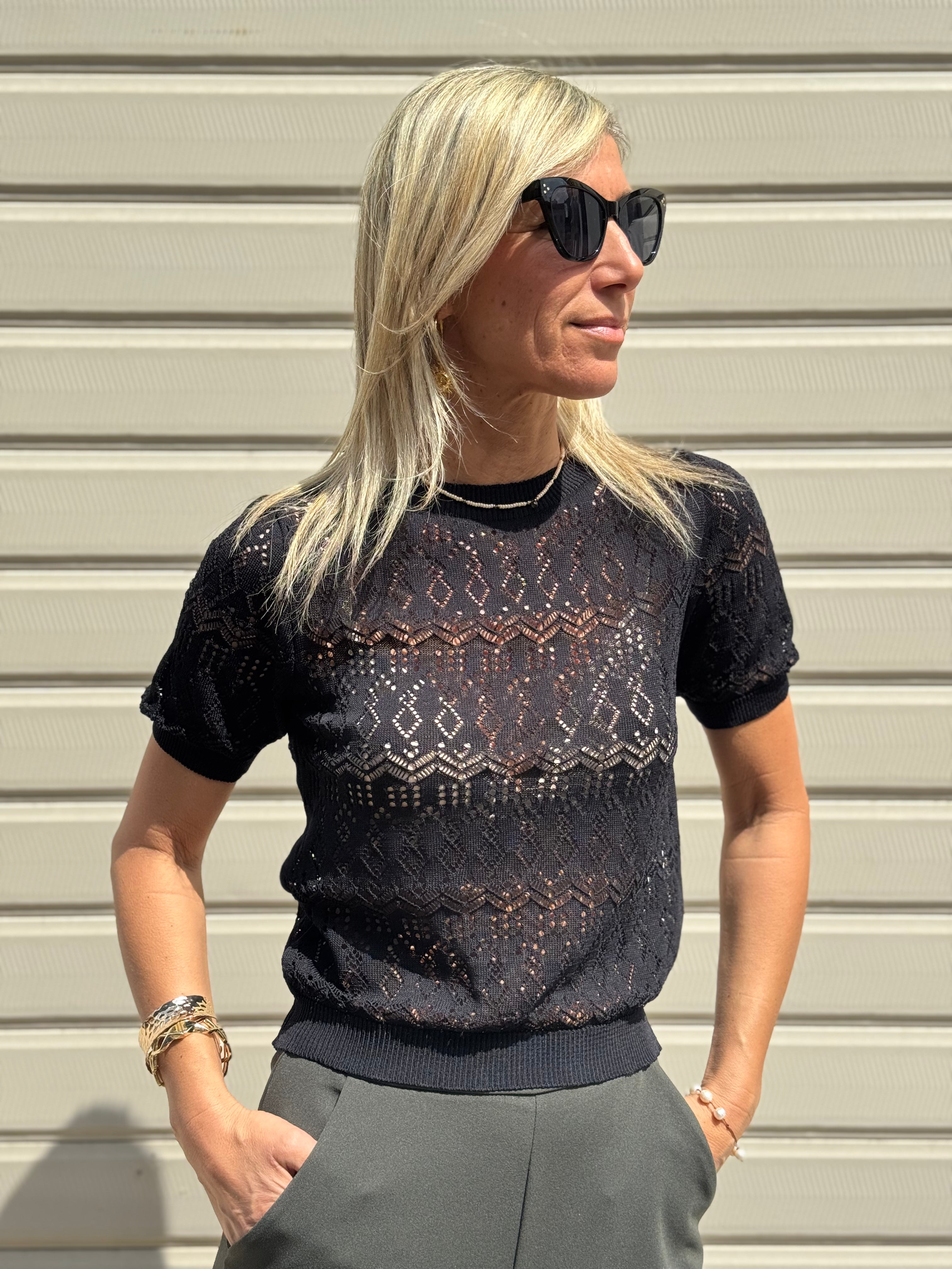 Maglia Traforata Fascetta