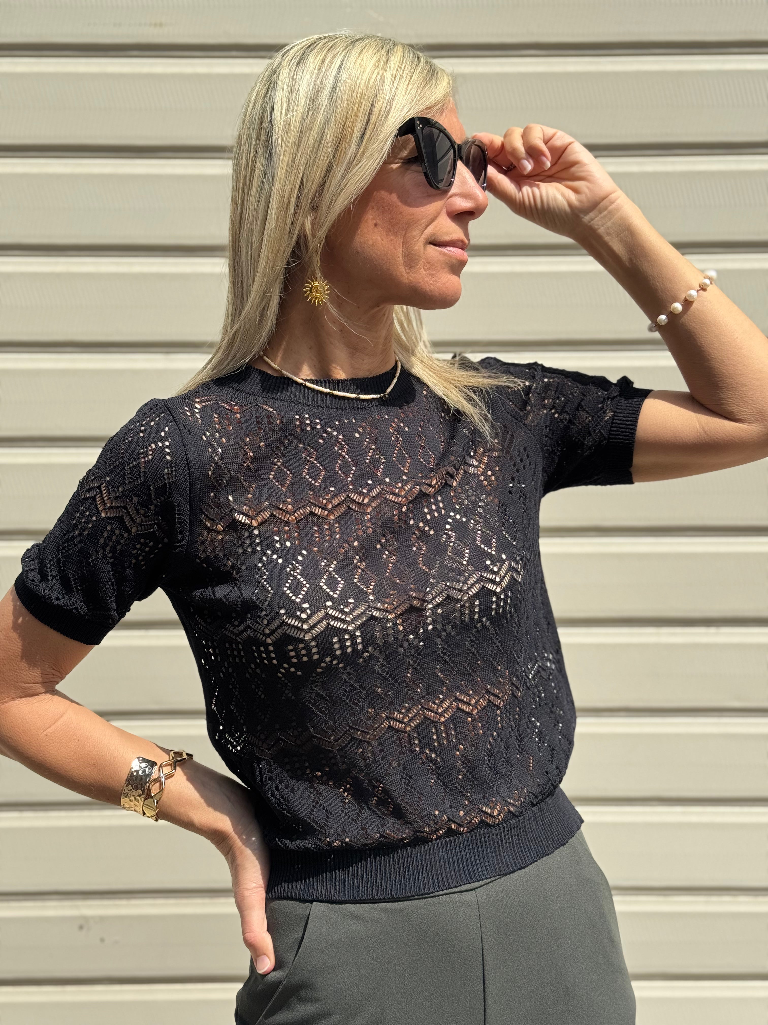 Maglia Traforata Fascetta