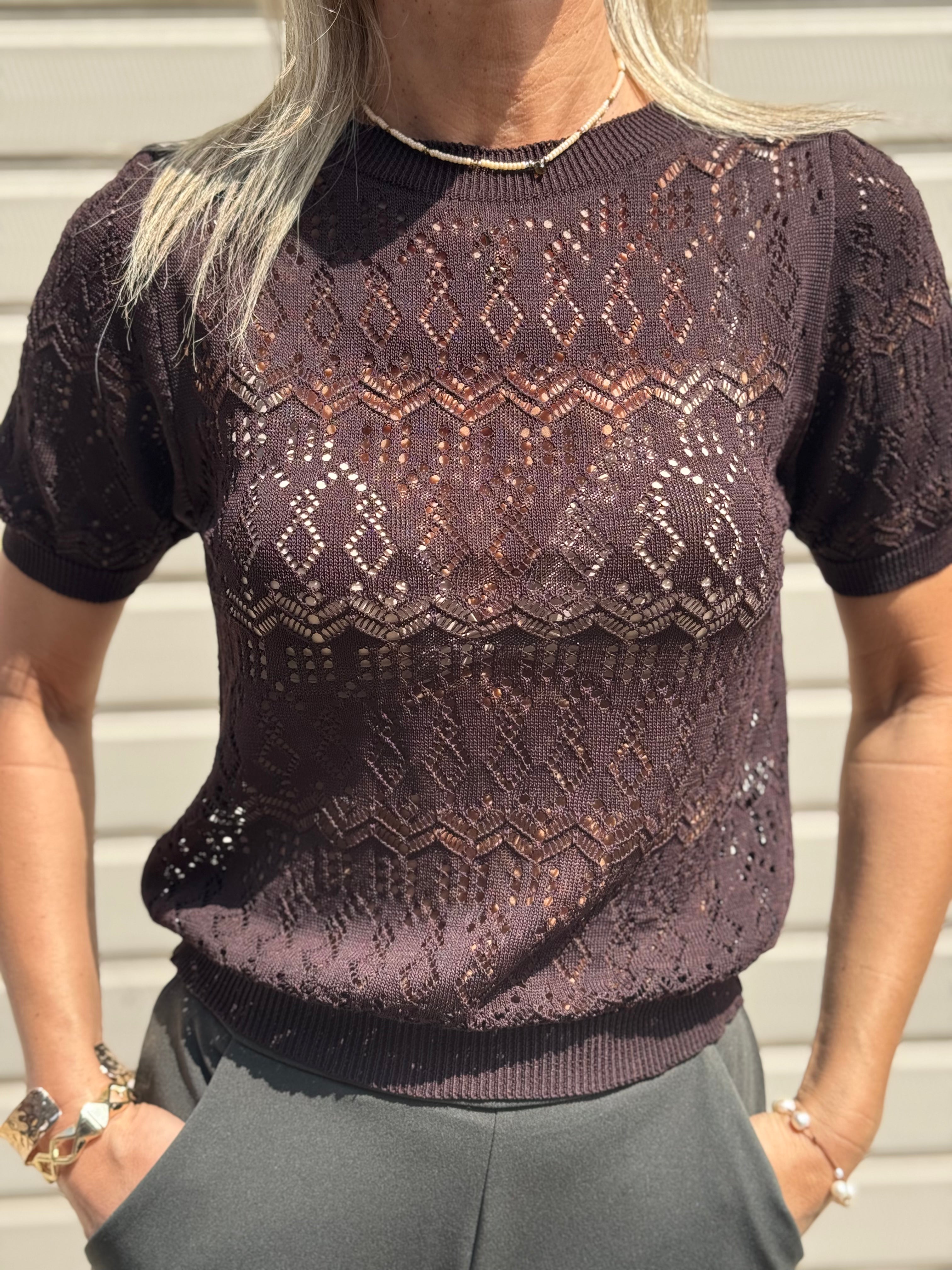 Maglia Traforata Fascetta