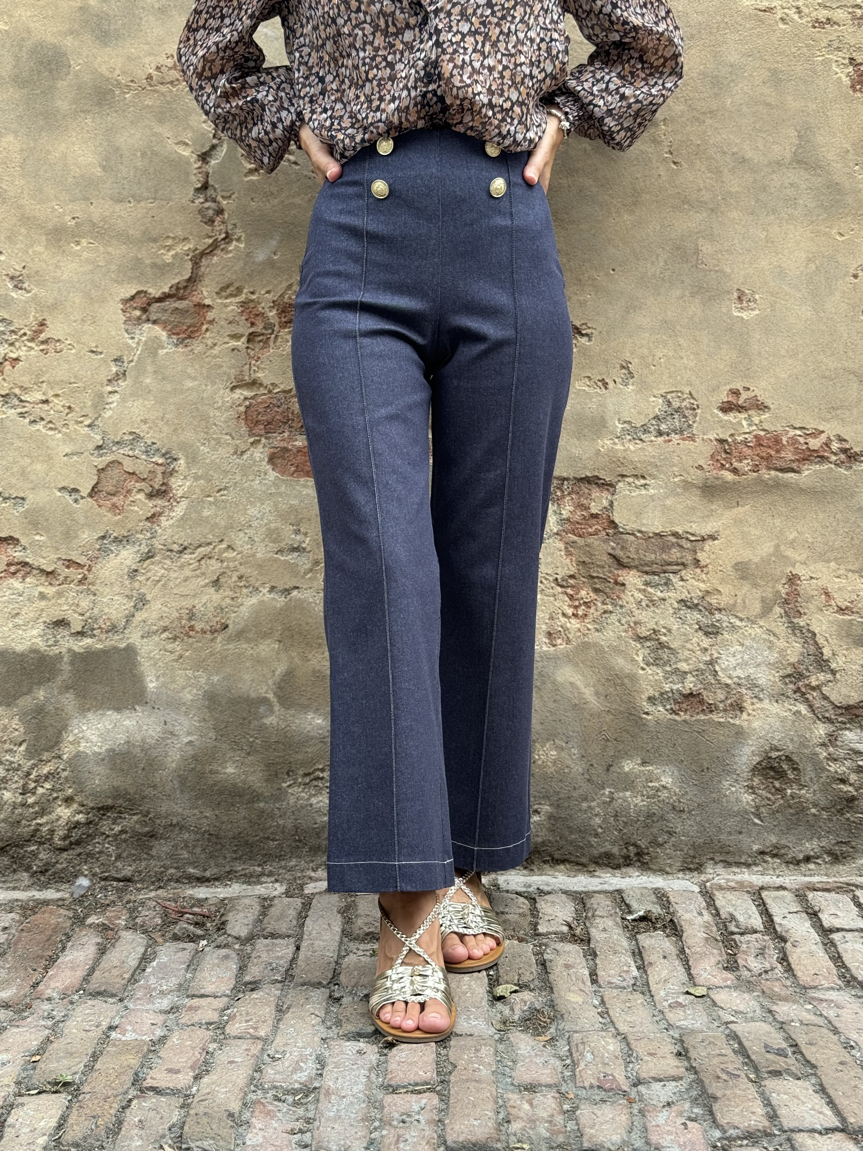 Pantalone Denim Cropped