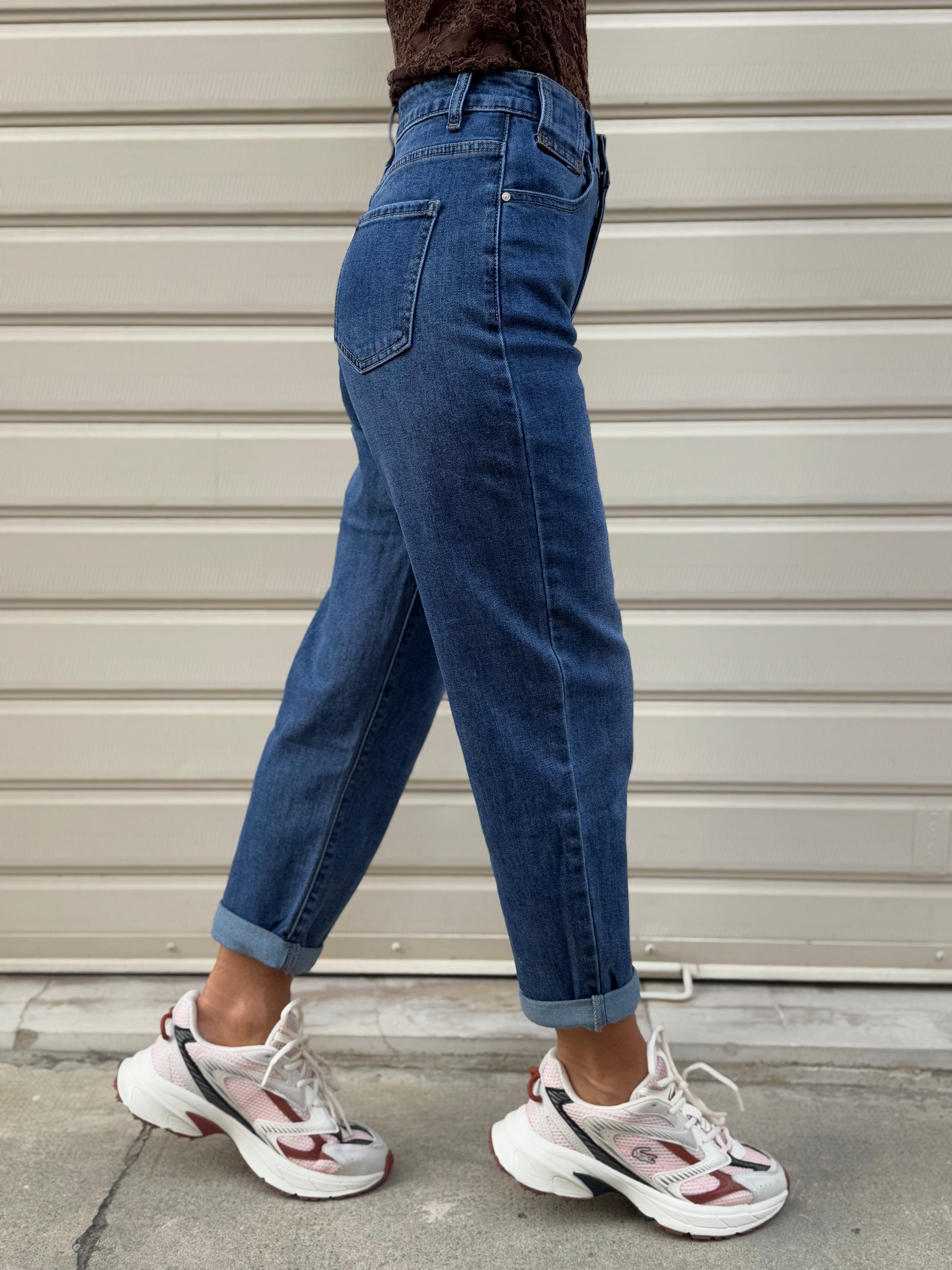 Jeans baggy elasticizzato