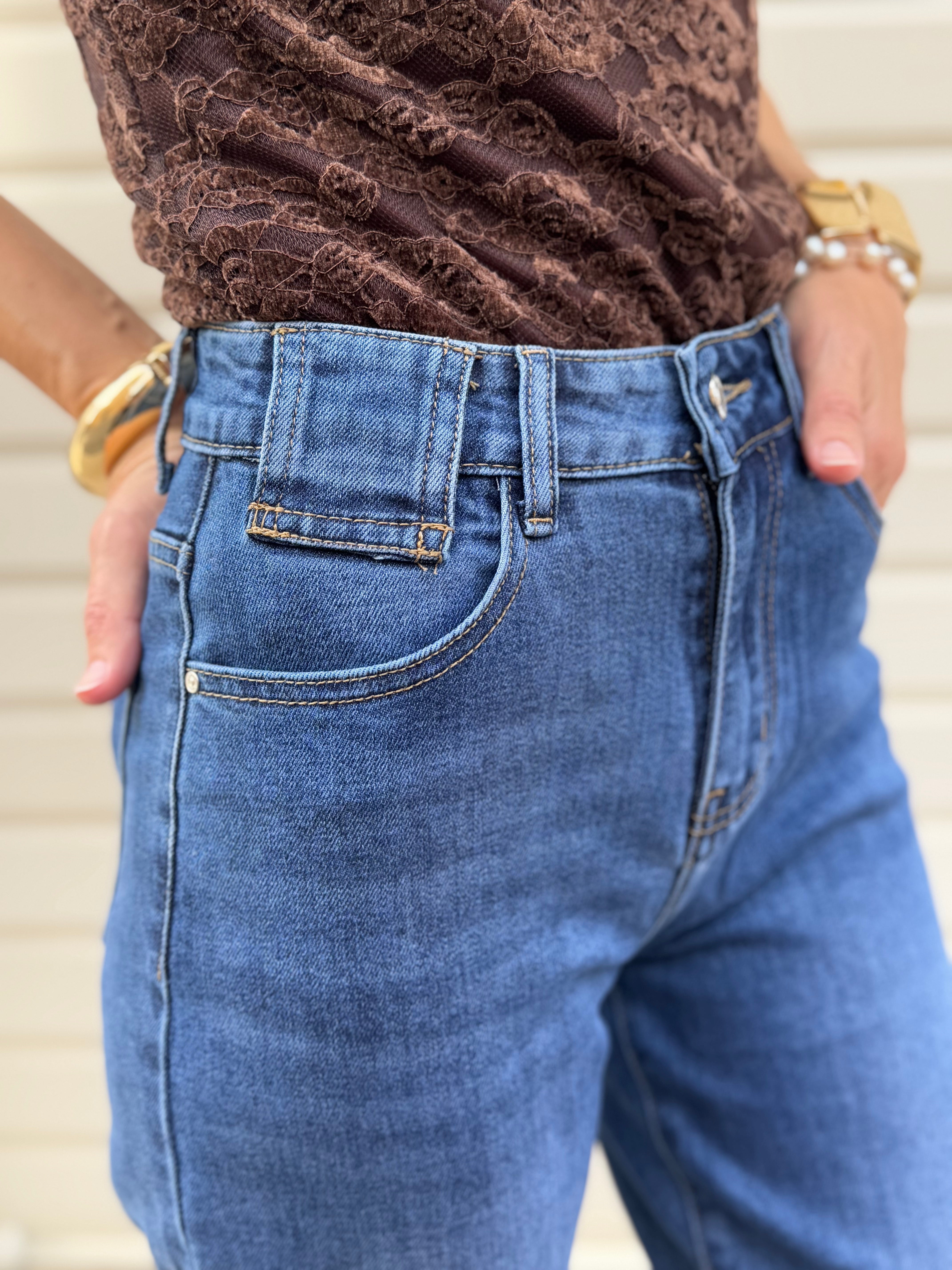 Jeans baggy elasticizzato