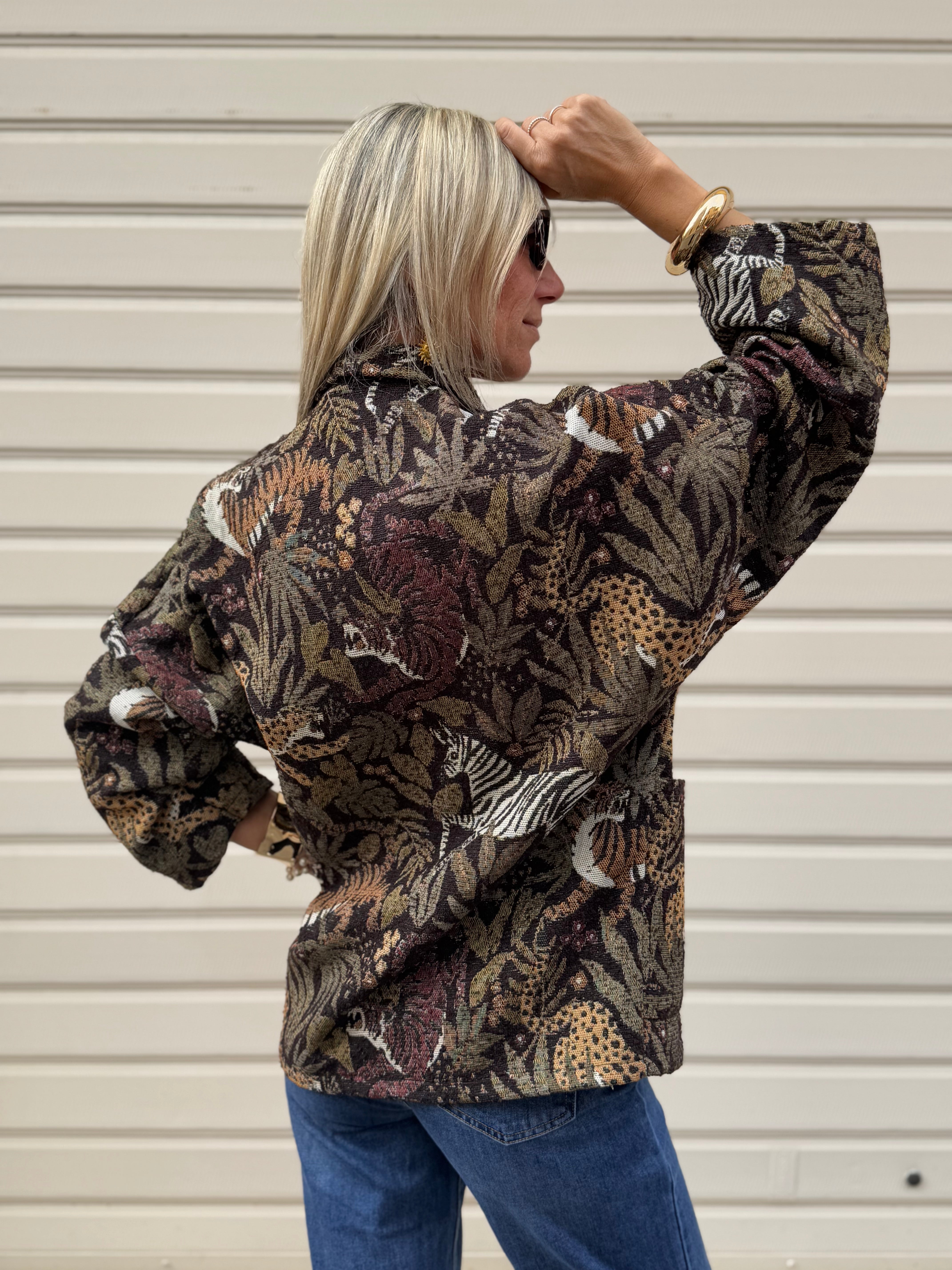 Giacca kimono decorata