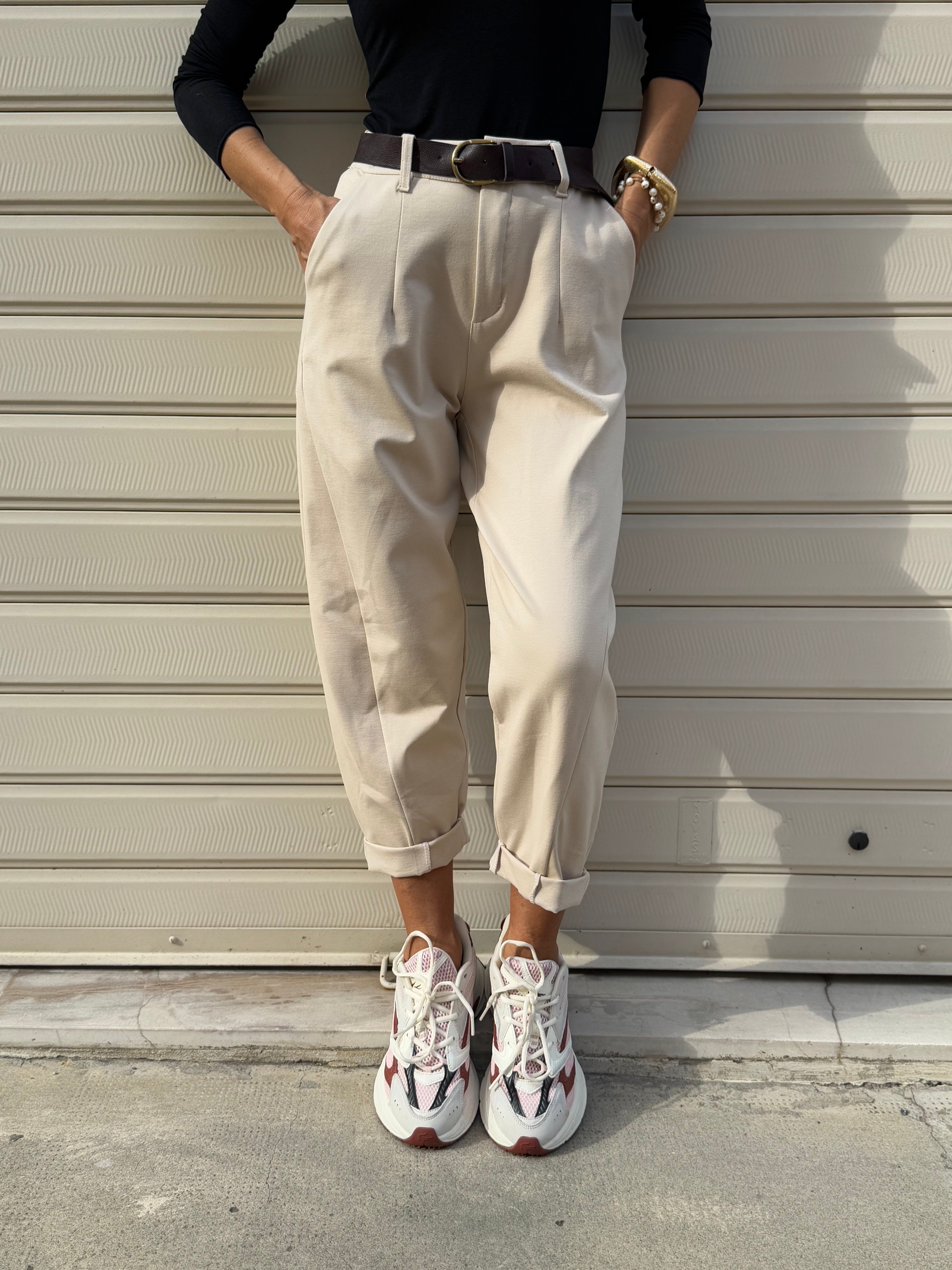 Pantalone baggy punto milano