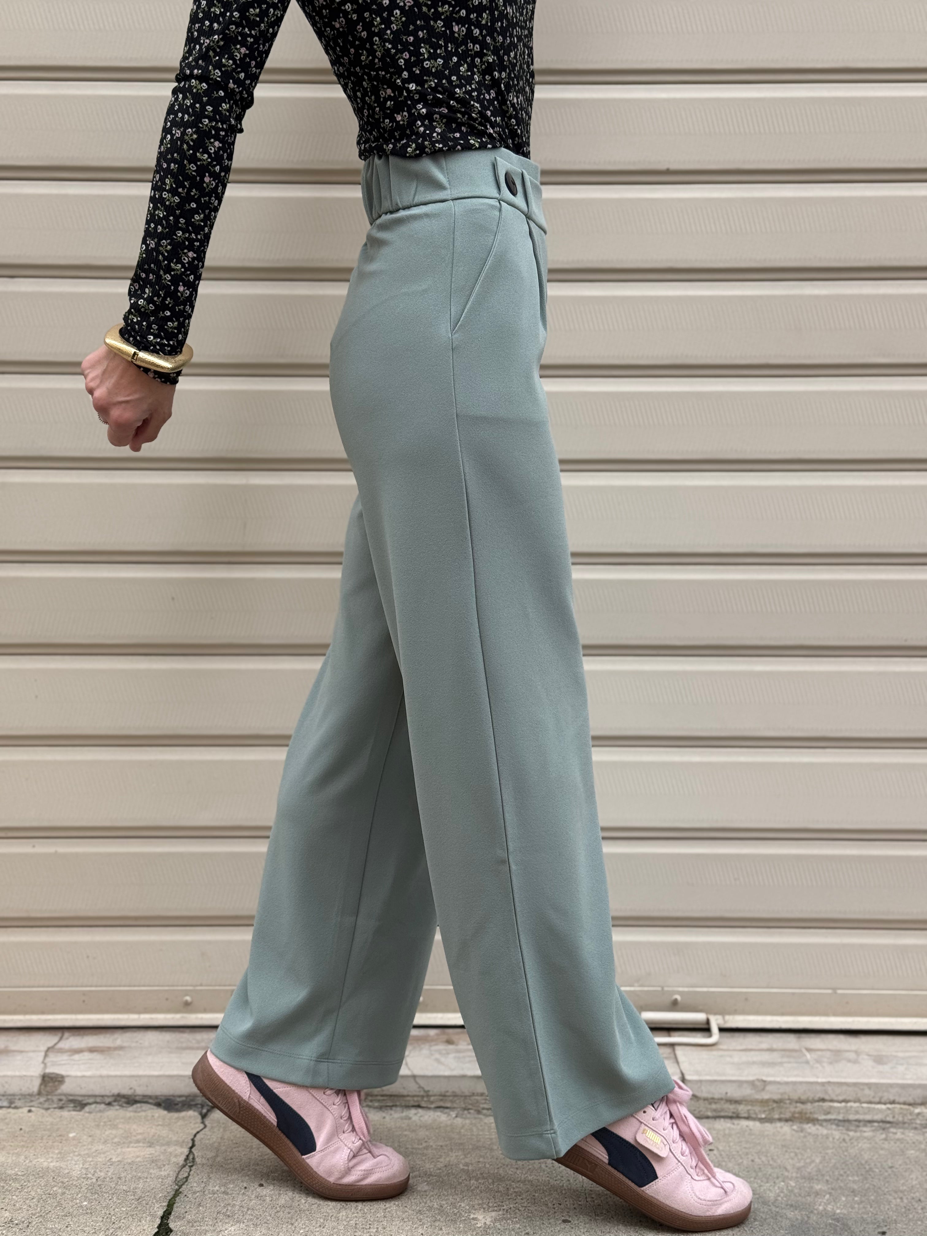 Pantalone fascetta bottoni jdy