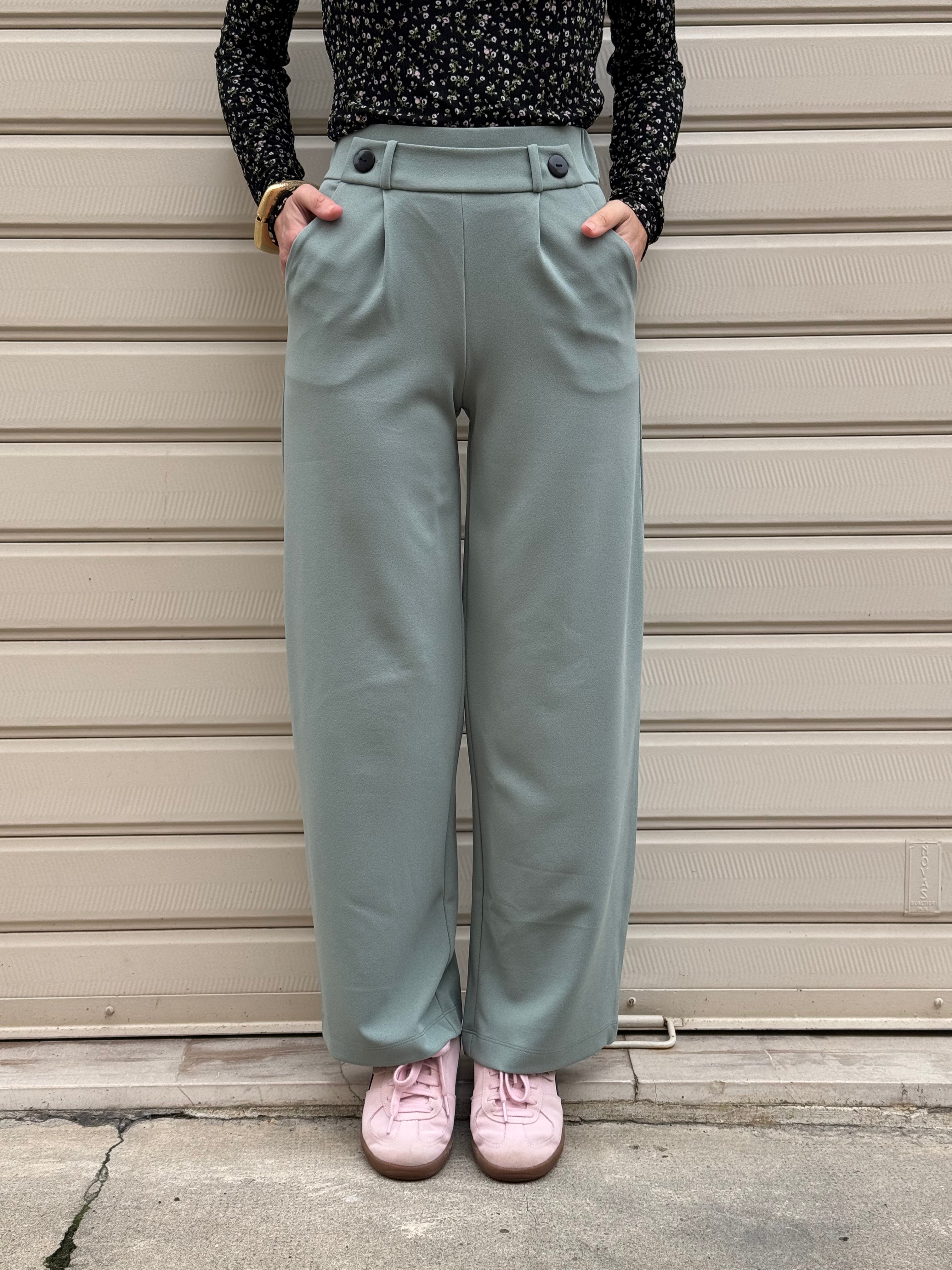 Pantalone fascetta bottoni jdy