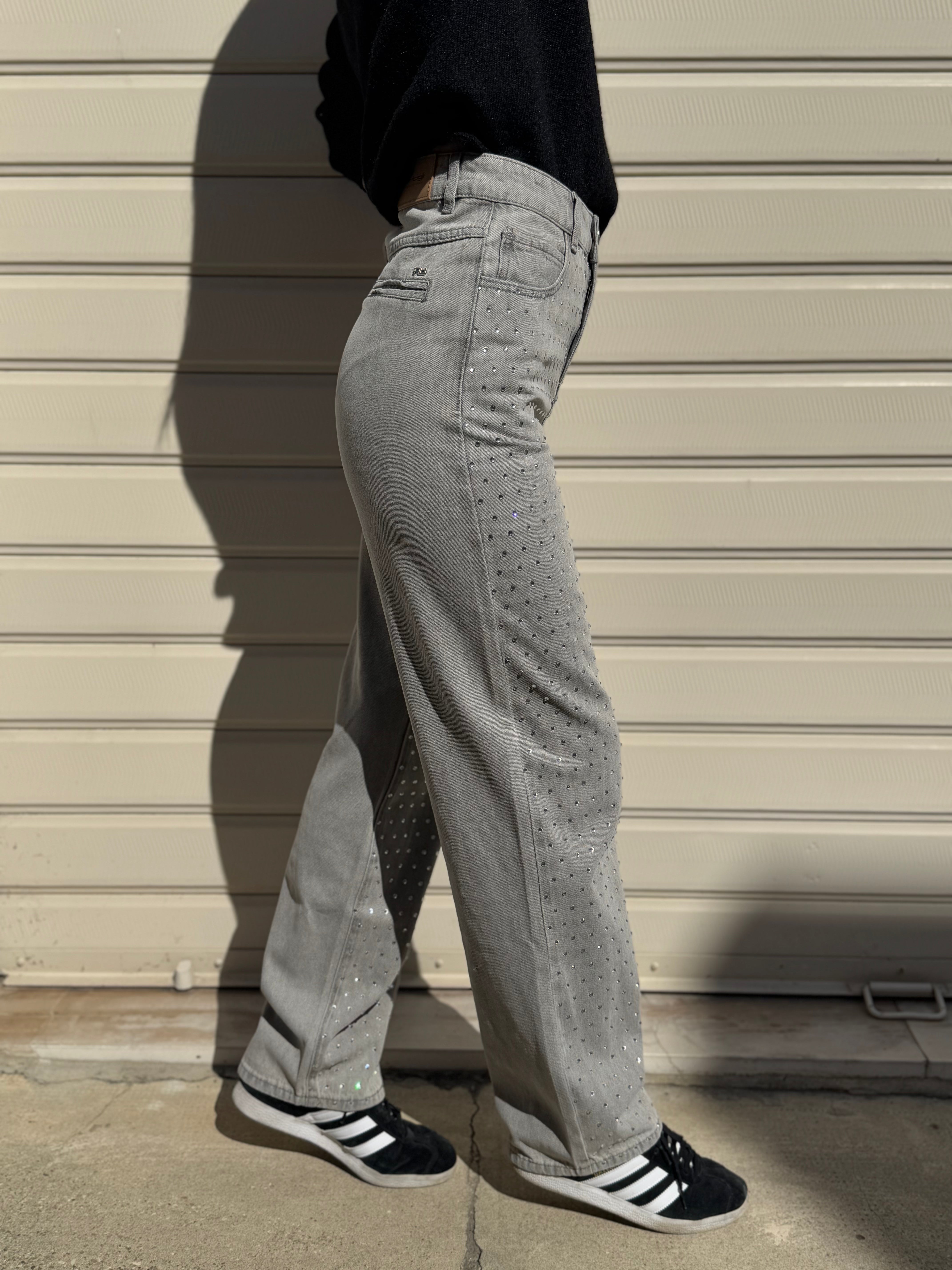 Jeans strass artigli