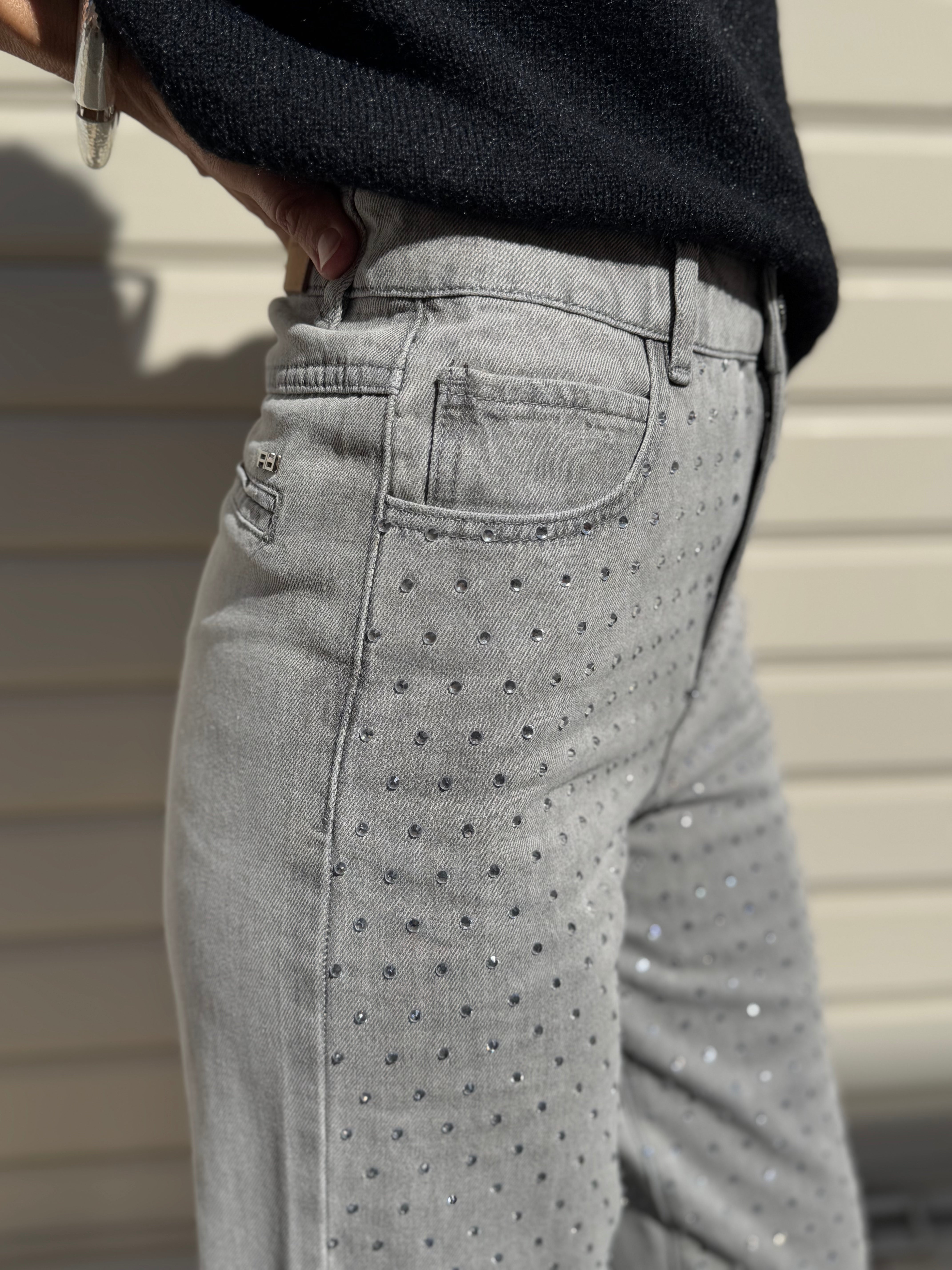 Jeans strass artigli