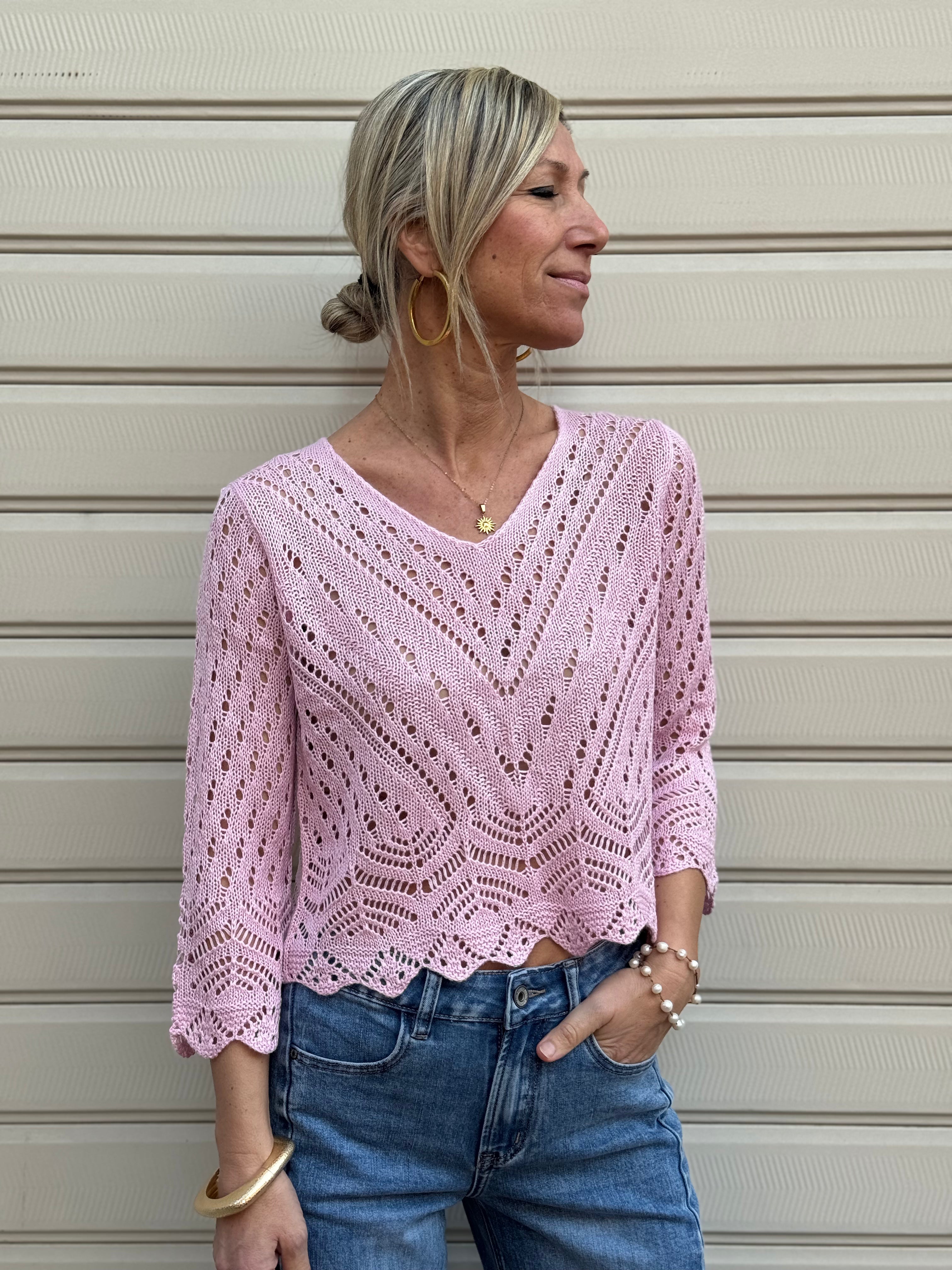 Maglia v traforata jdy