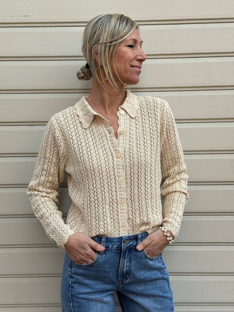 Cardigan traforato jdy