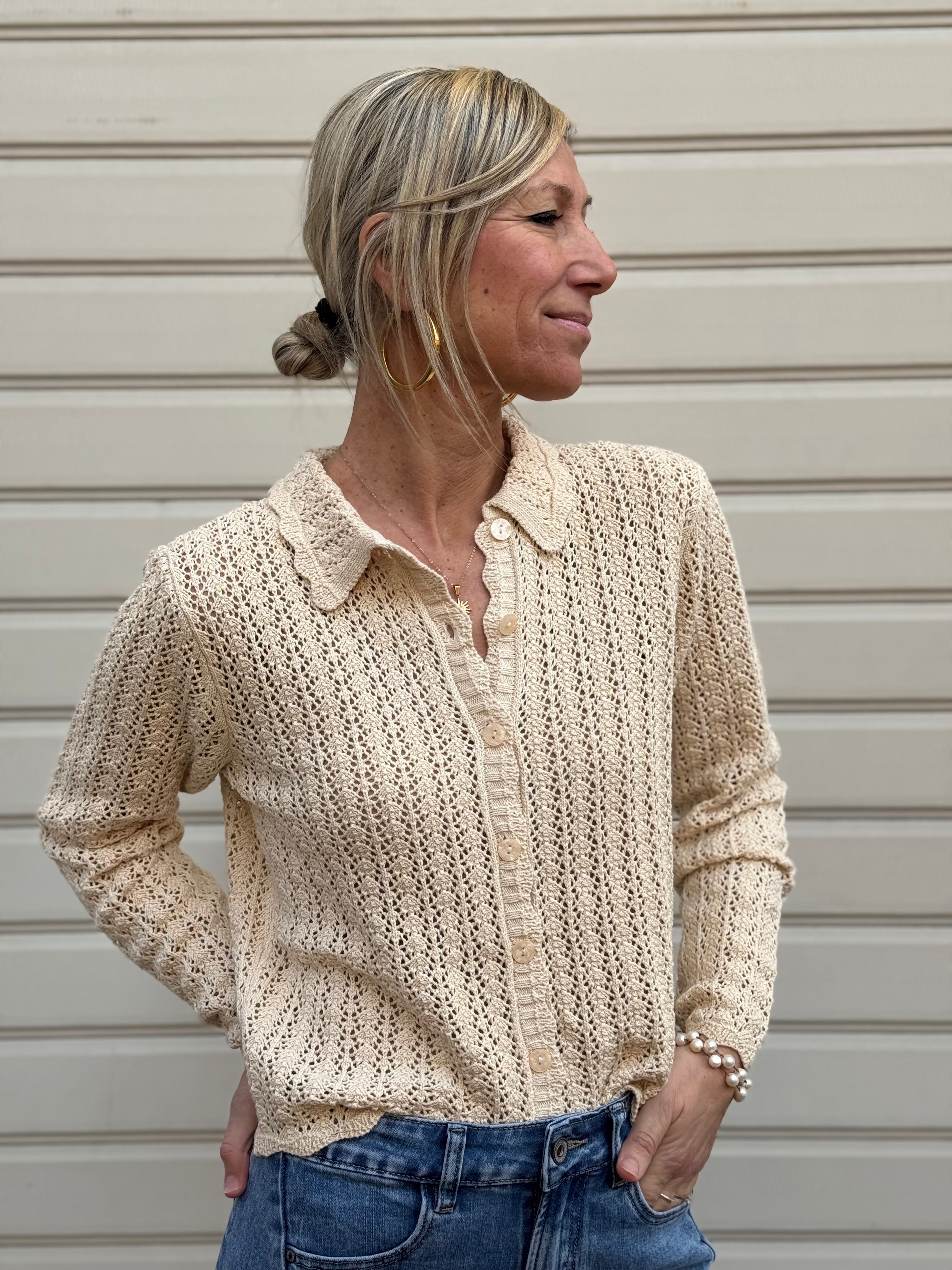 Cardigan traforato jdy