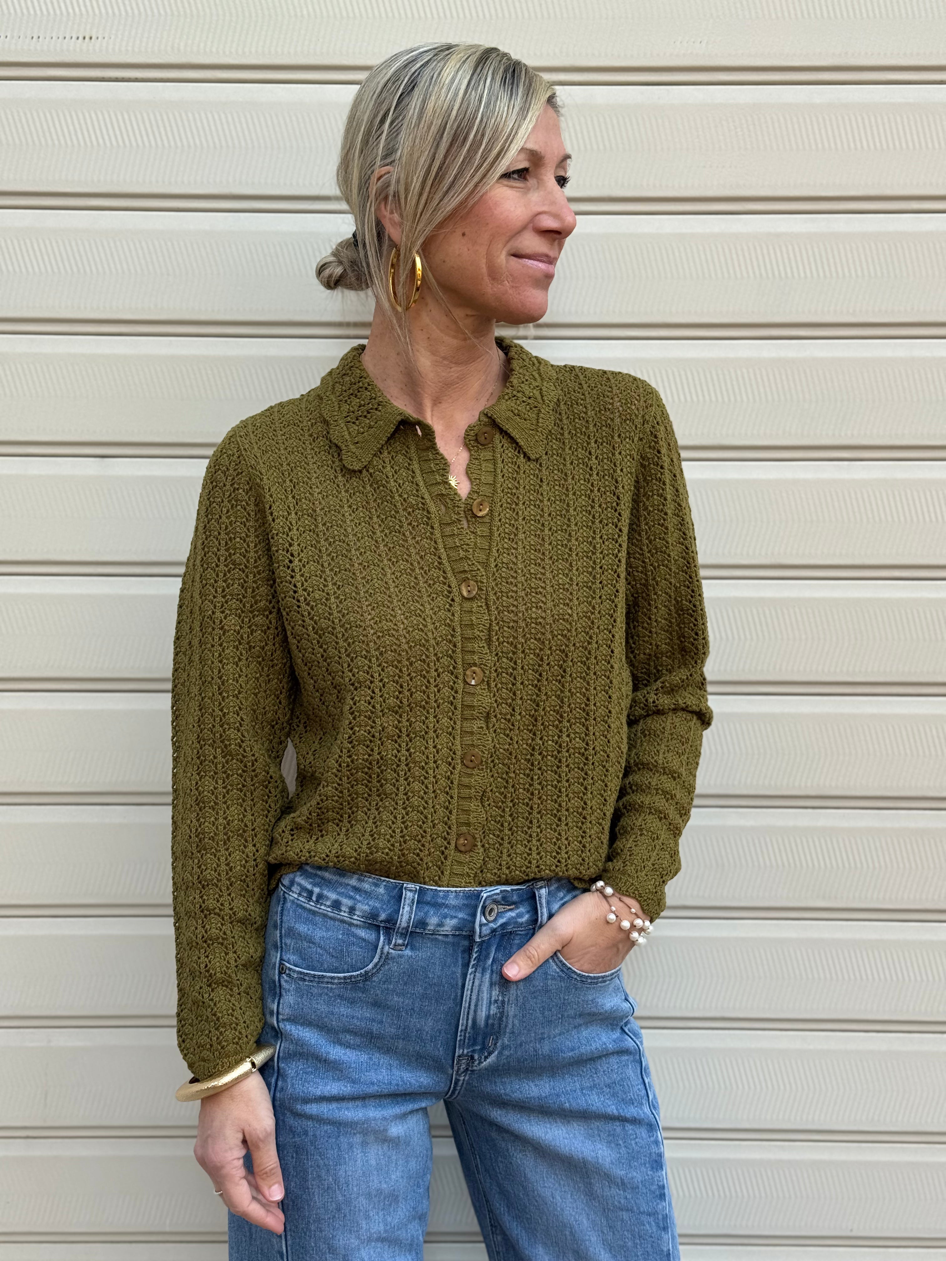 Cardigan traforato jdy