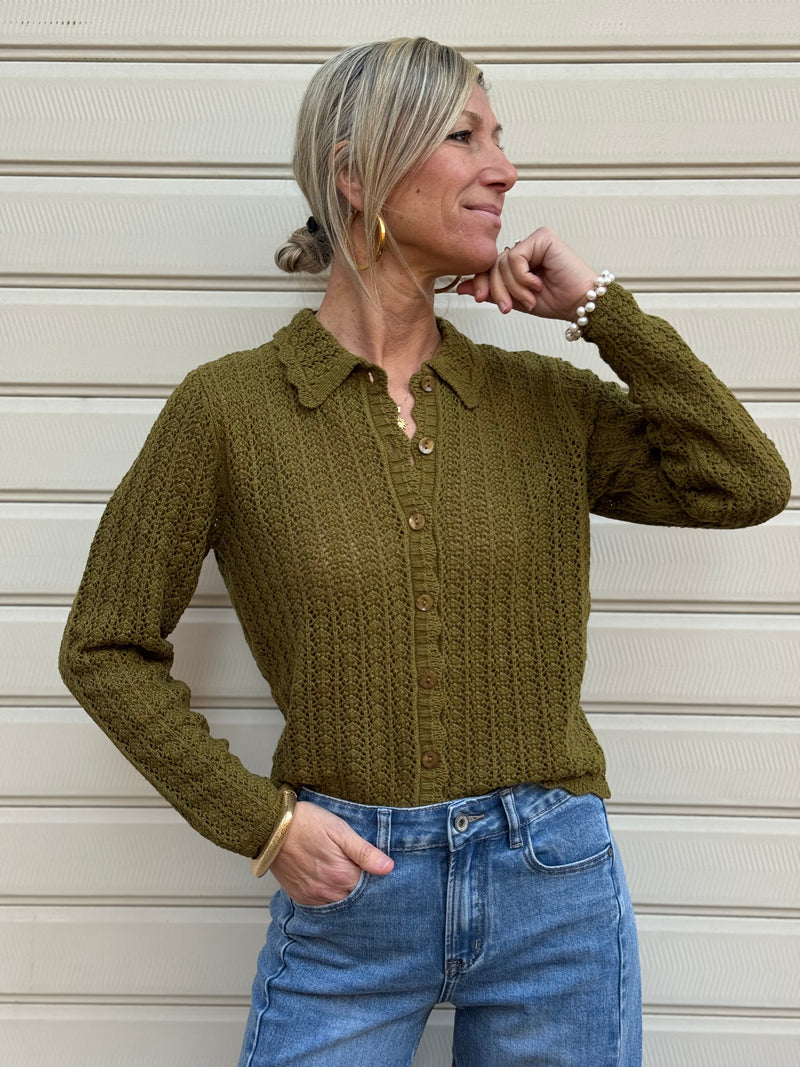 Cardigan traforato jdy