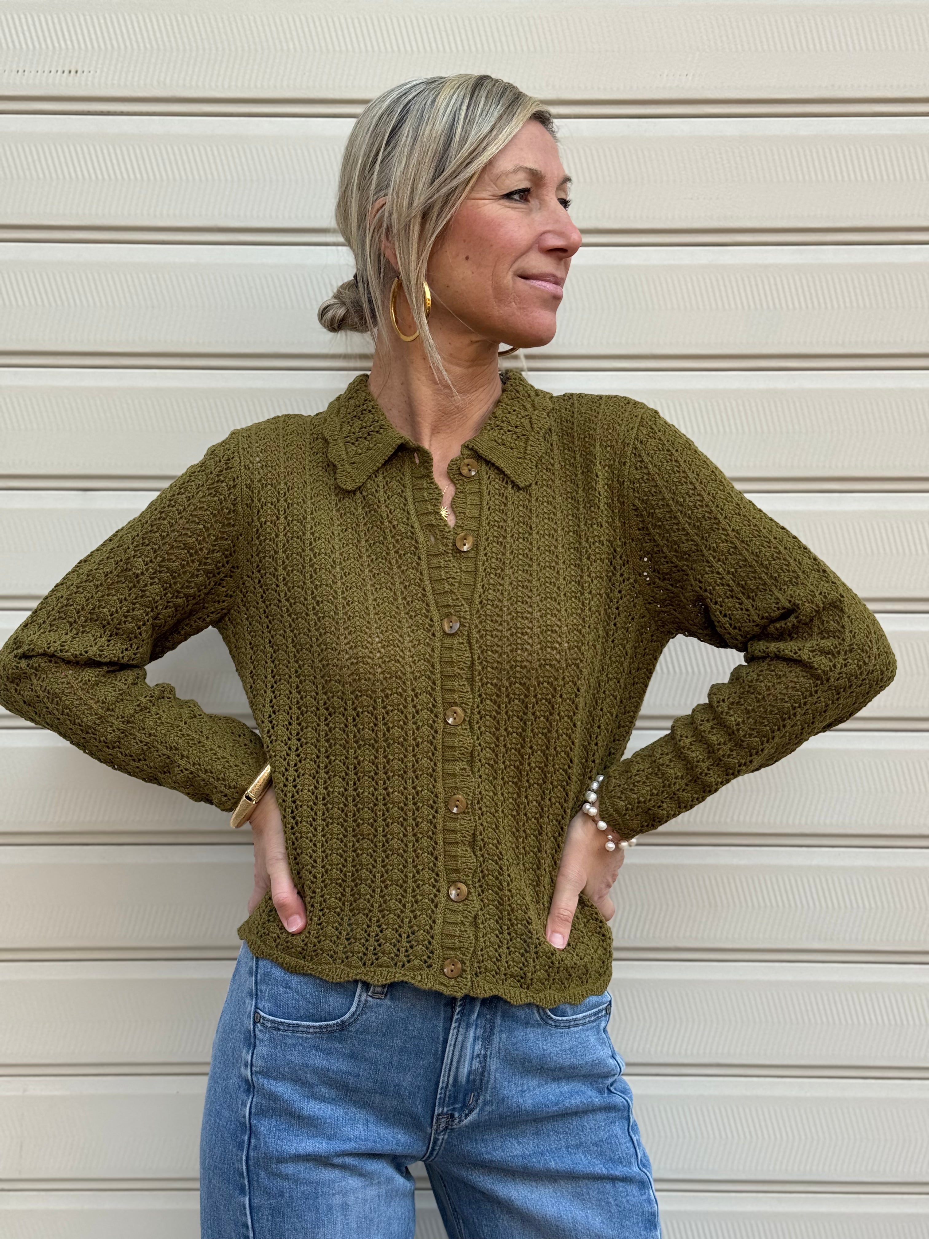 Cardigan traforato jdy