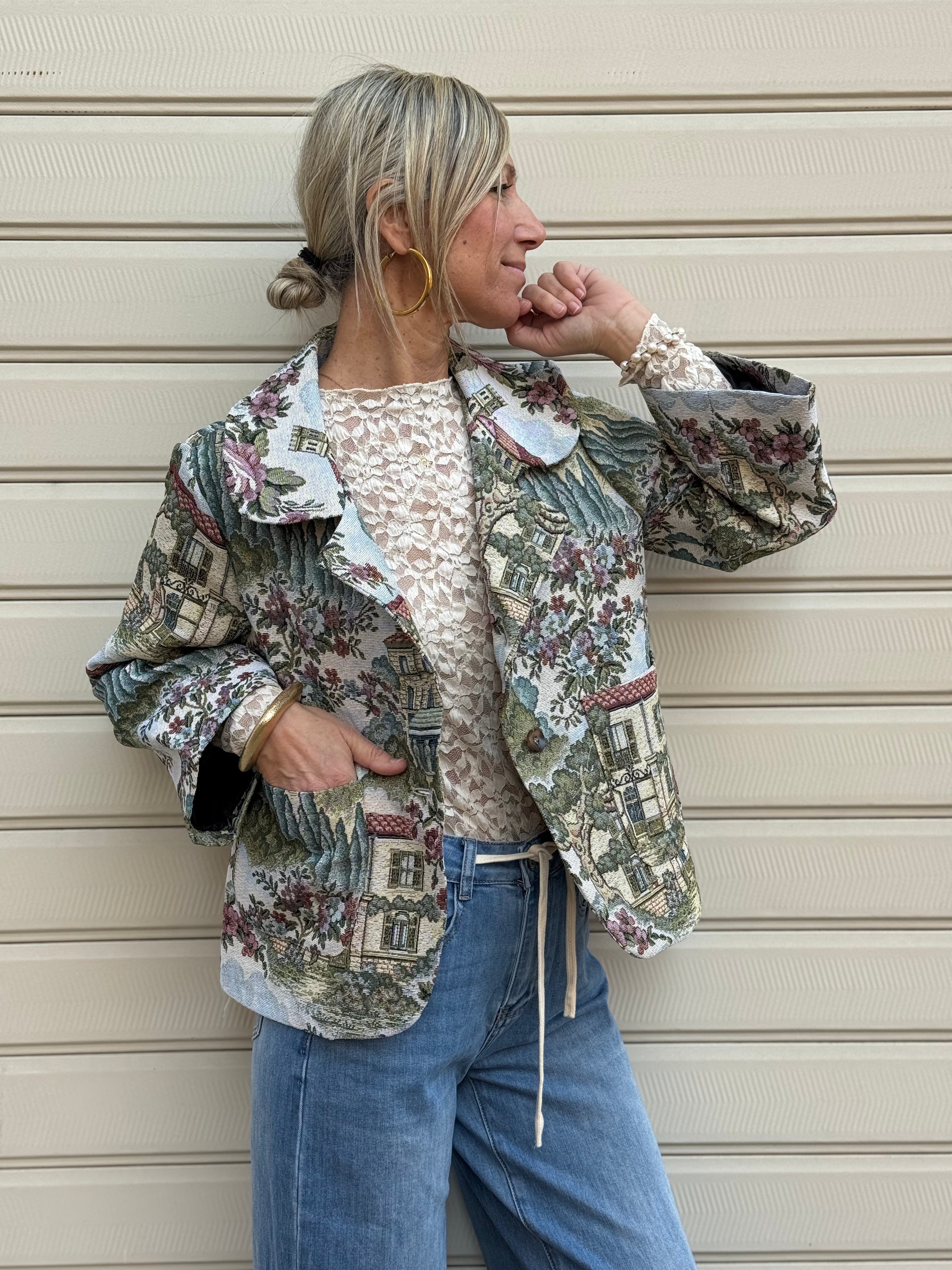 Giacca damascata adora