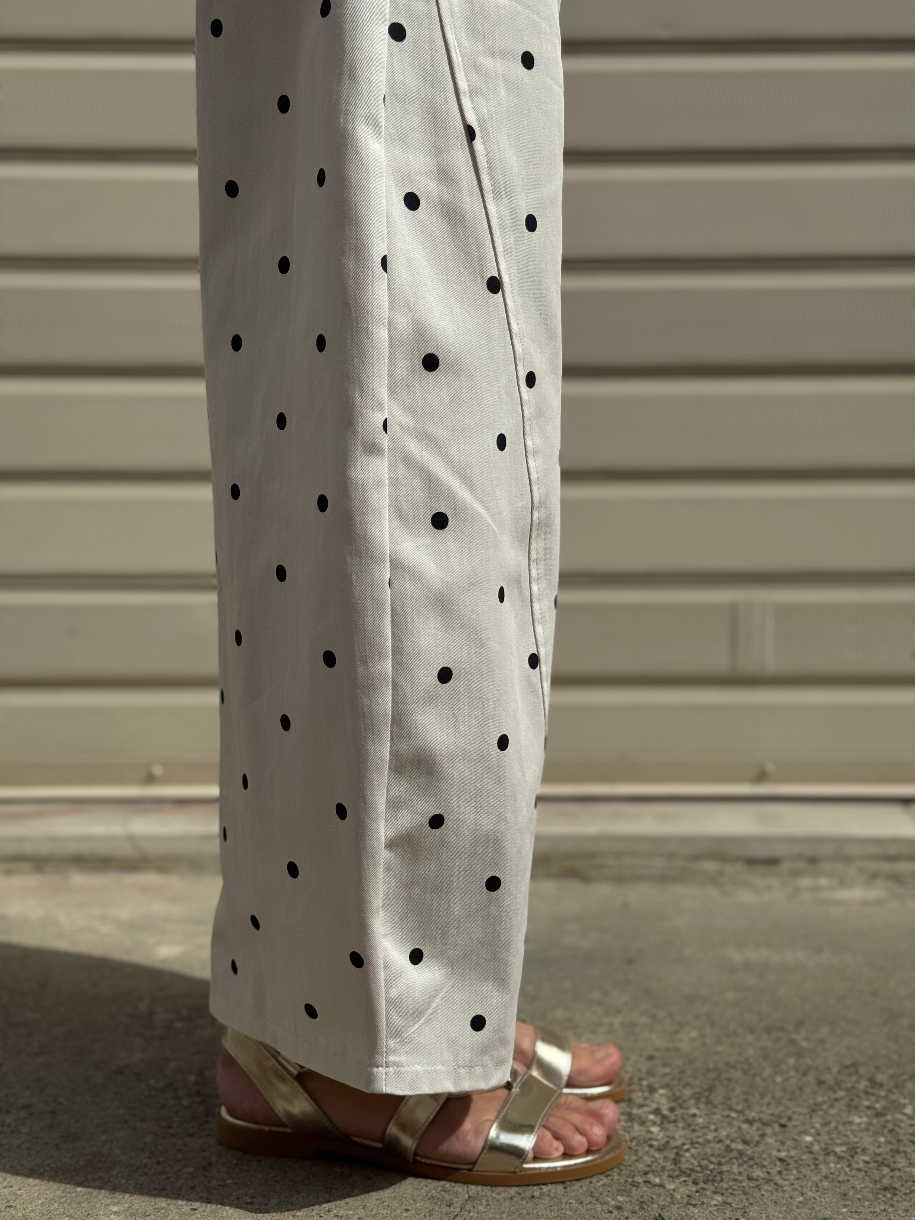Pantalone barrel pois imperial