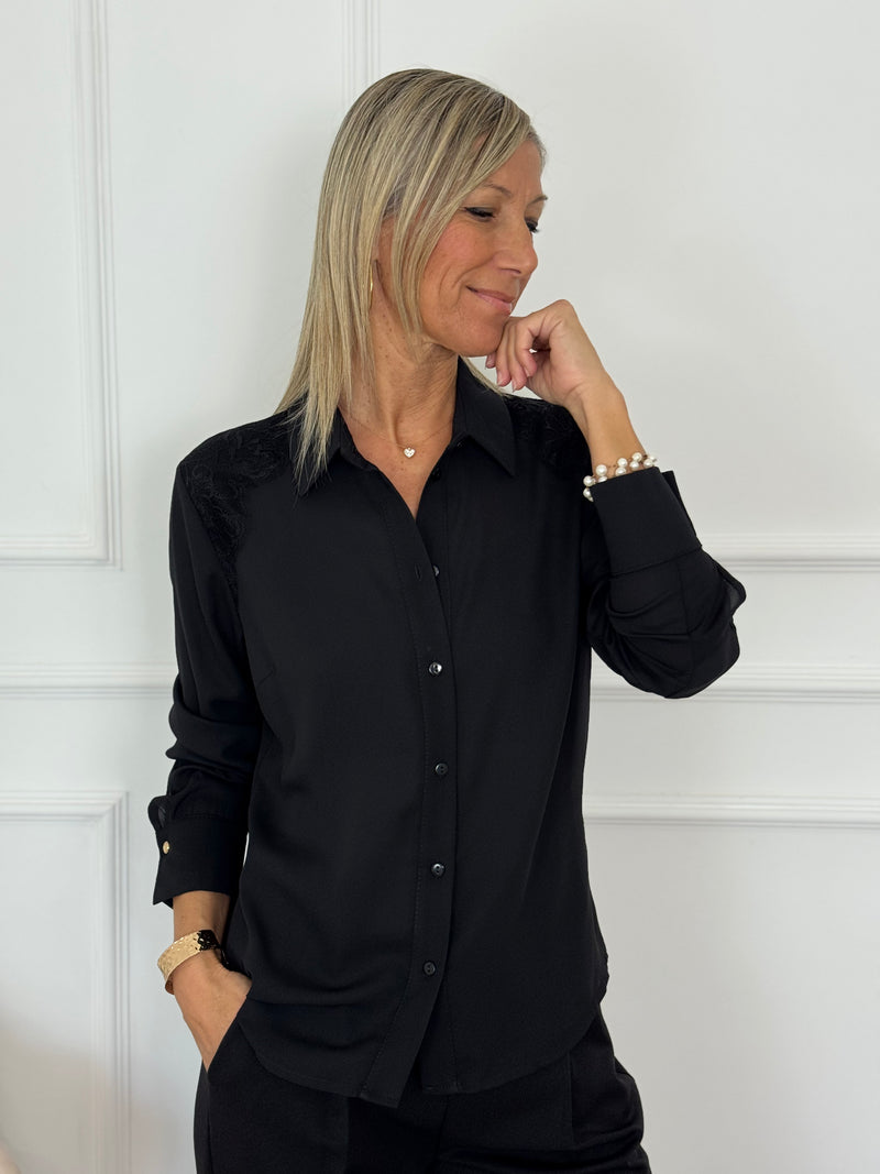 Camicia inserti pizzo artigli
