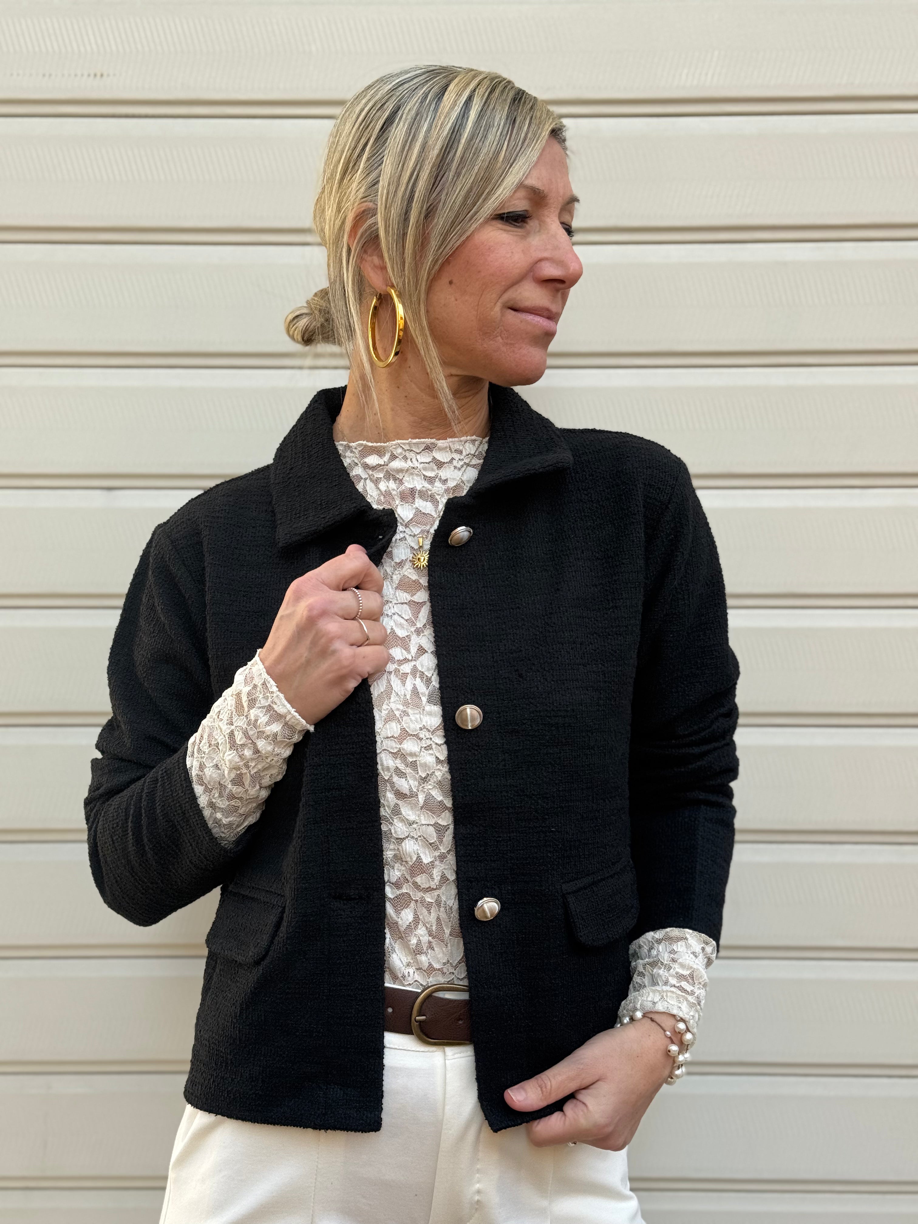 Giacca bottoni metallo jdy