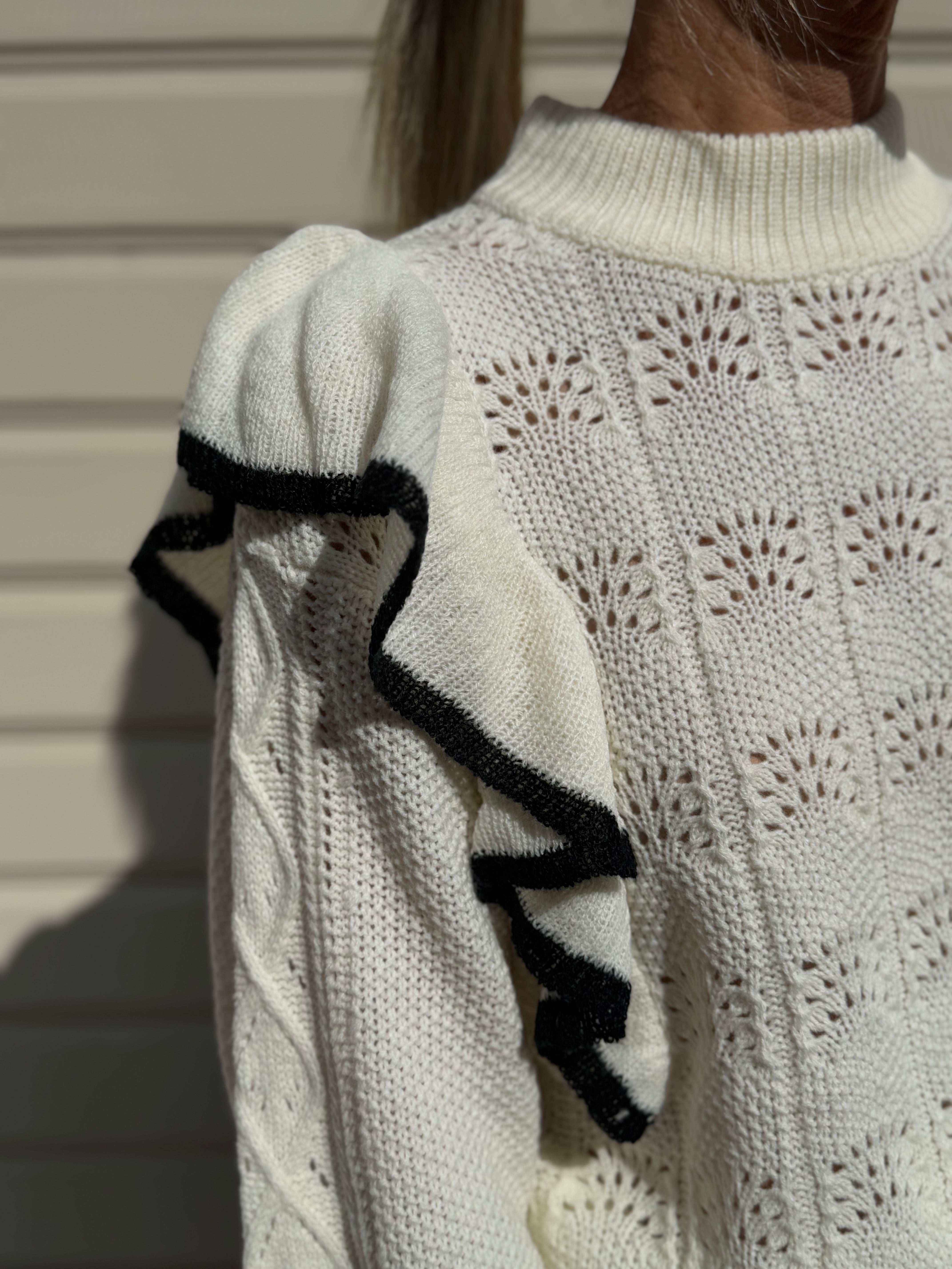 Maglia balze traforata mimì