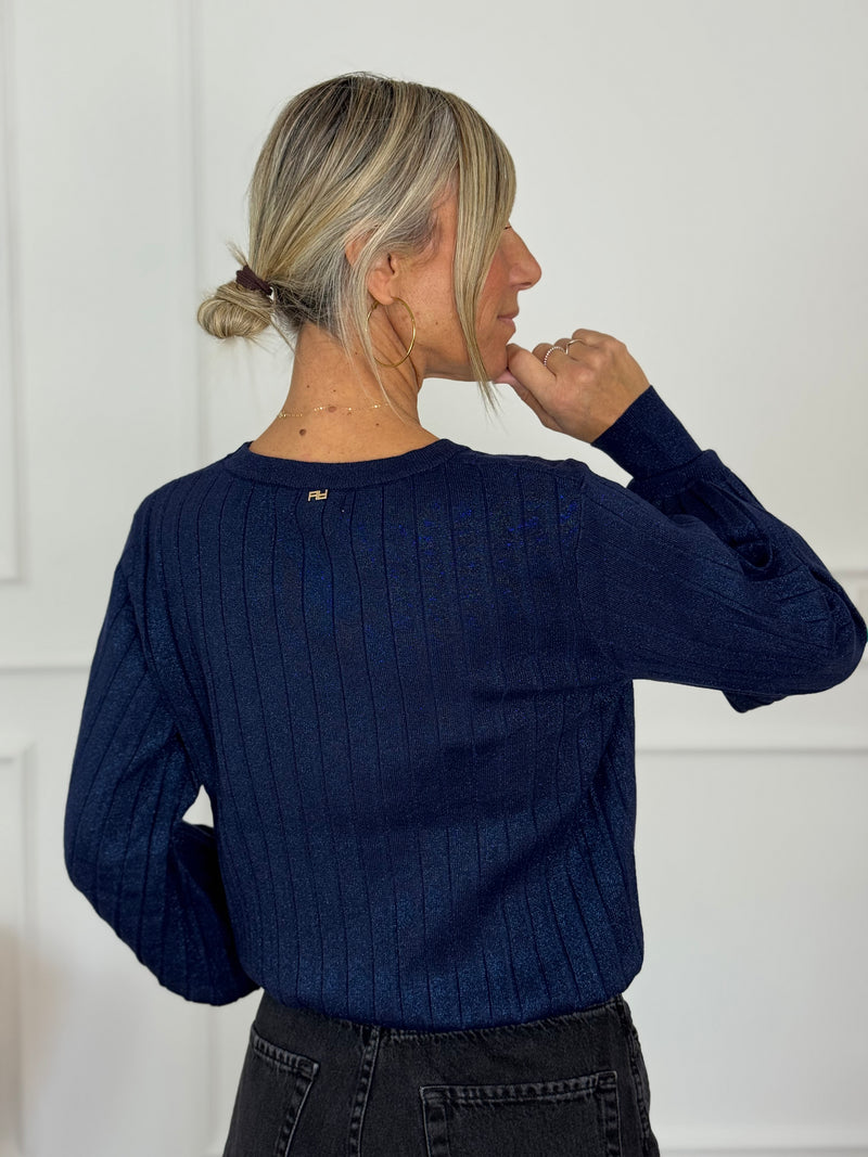 Girocollo coste lurex artigli