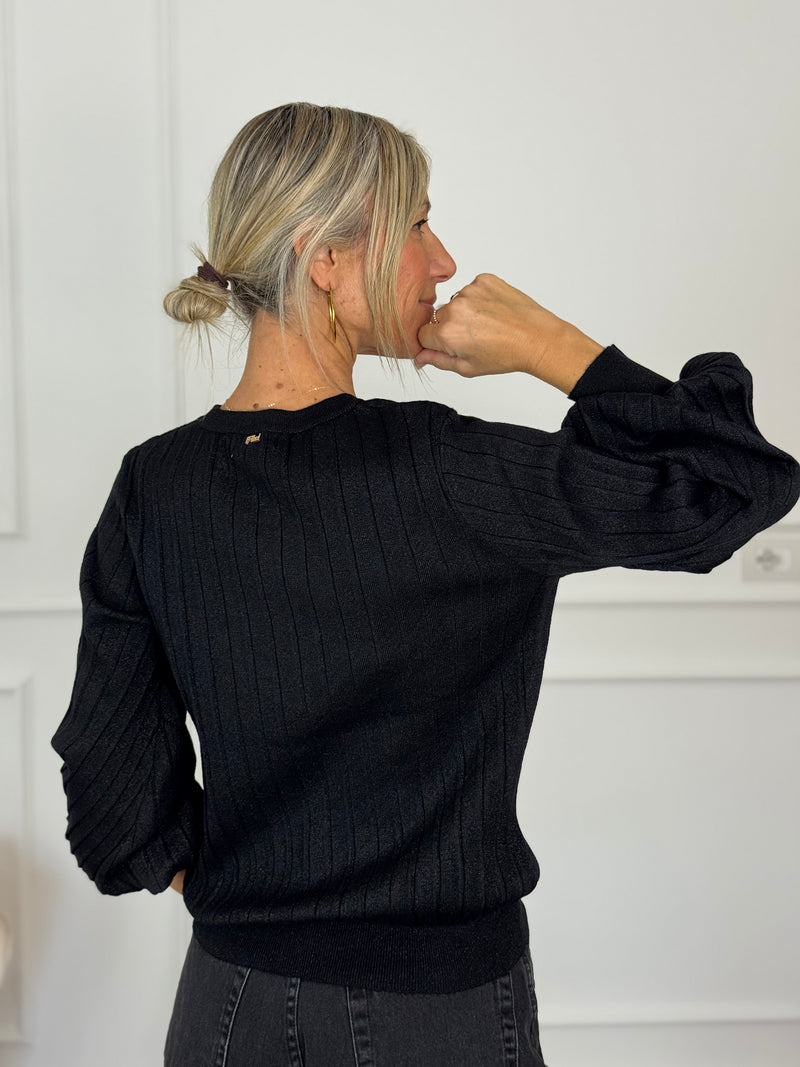 Girocollo coste lurex artigli