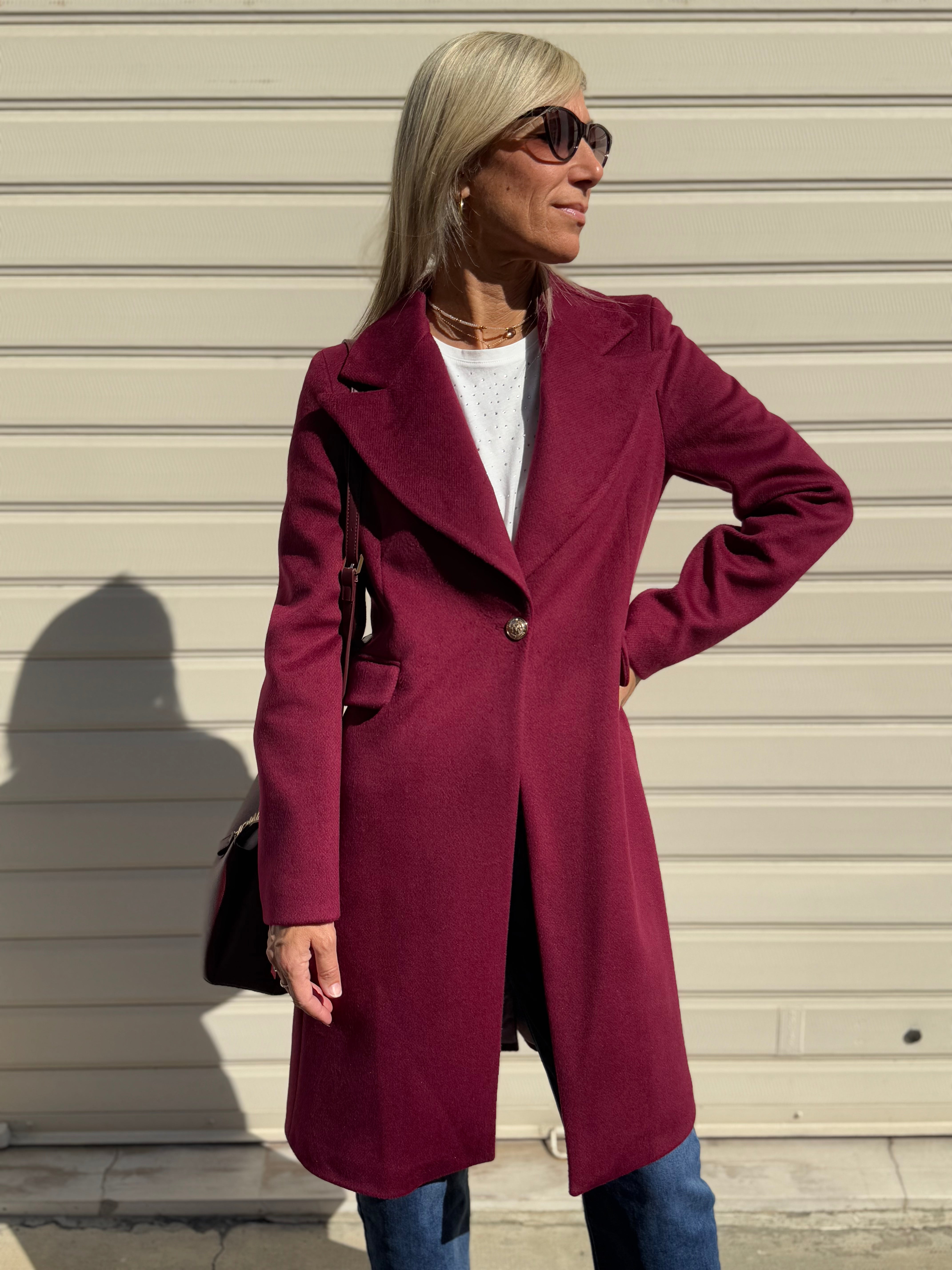 Cappotto monobottone artigli