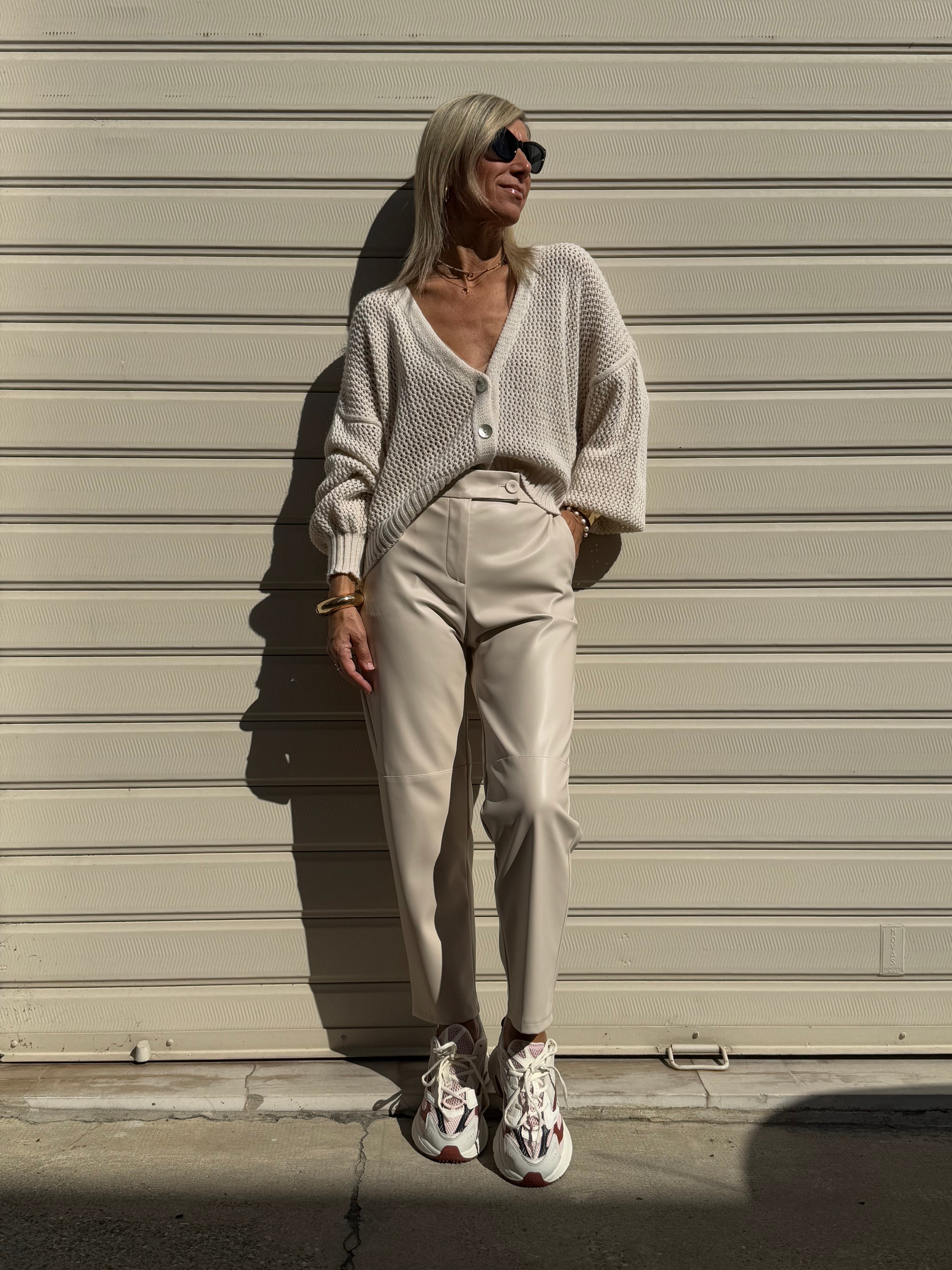 Pantalone ecopelle imperial